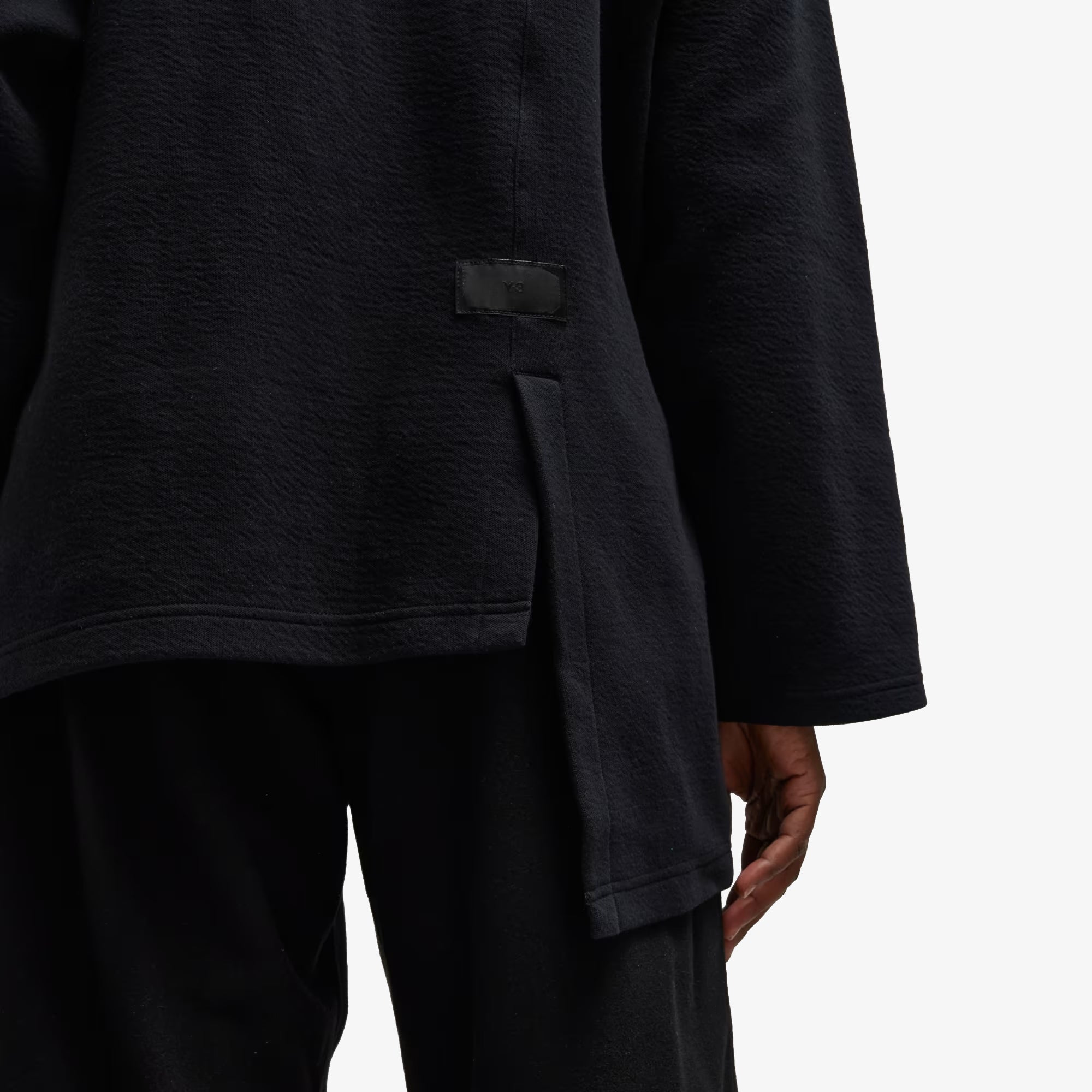Y-3 | Natural Spacer Loose Long Sleeve Tee { Black - view 5