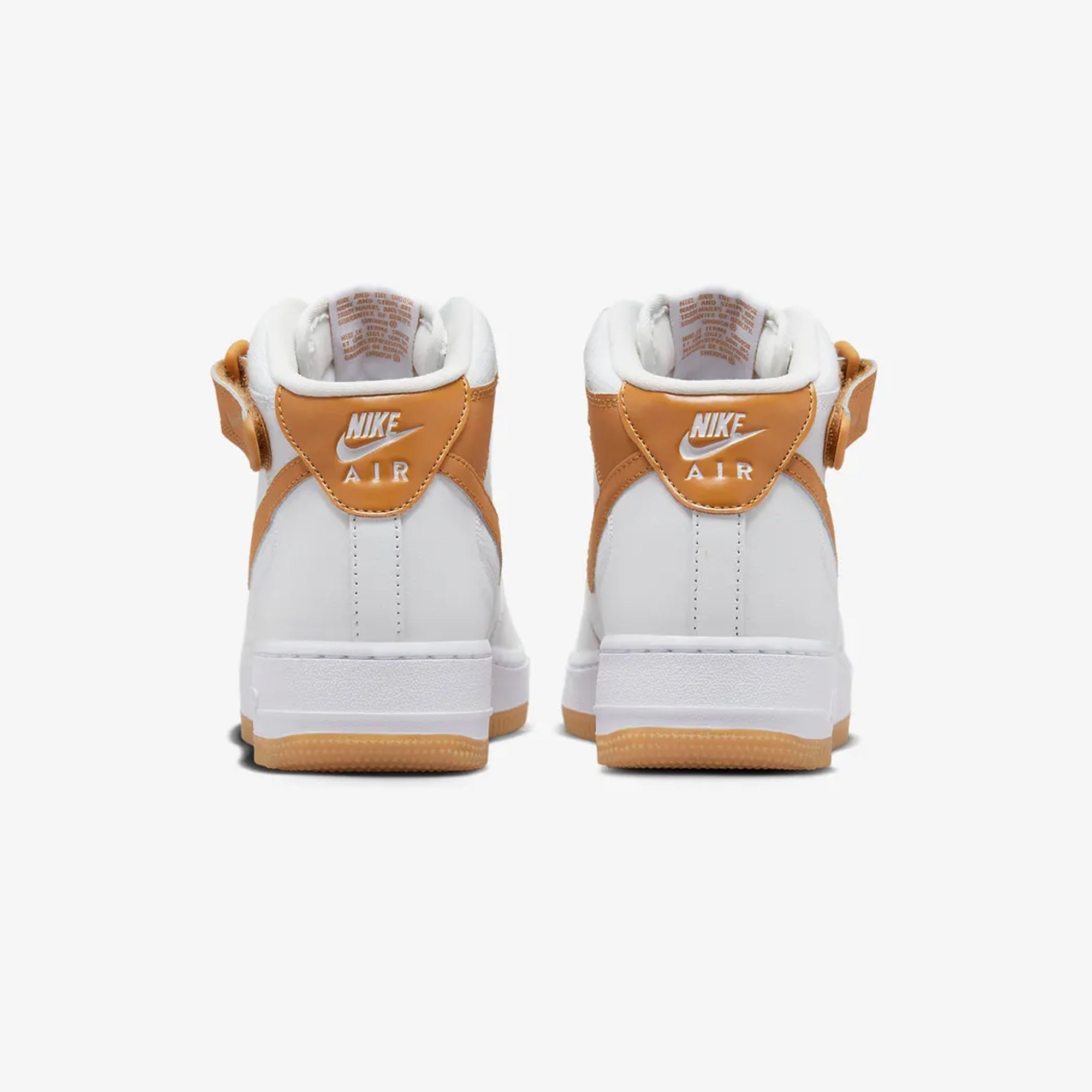 Nike | AIR FORCE 1 '07 MID { SUMMIT WHITE/DESERT OCHRE-SUMMIT WHITE - view 2