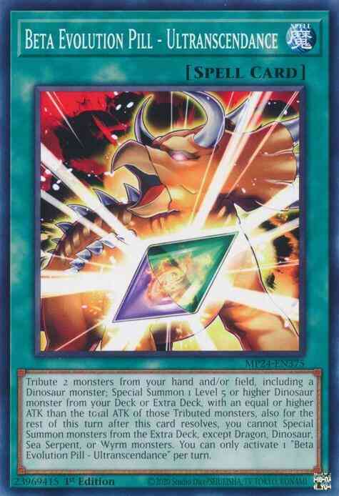 Yu-Gi-Oh! Beta Evolution Pill - Ultranscendance - MP24-EN375 - Common - 1st Edition