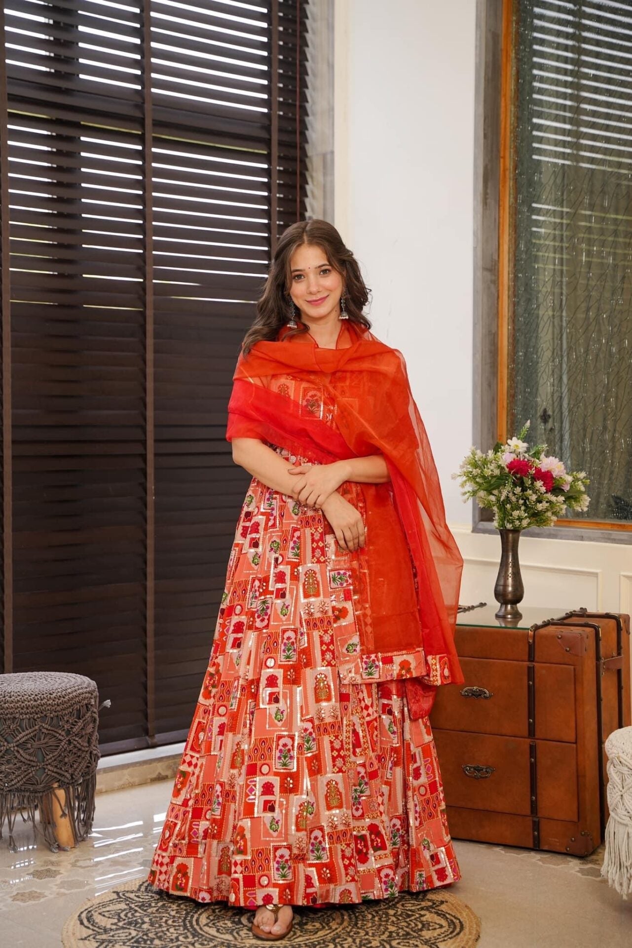 Idaho-o Estella embroidered heavy maxi set