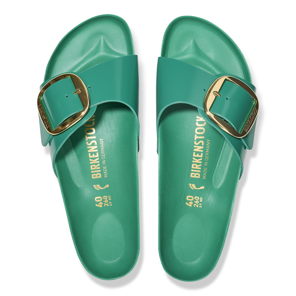 Birkenstock Madrid Big Buckle Natural Leather Patent - view 2