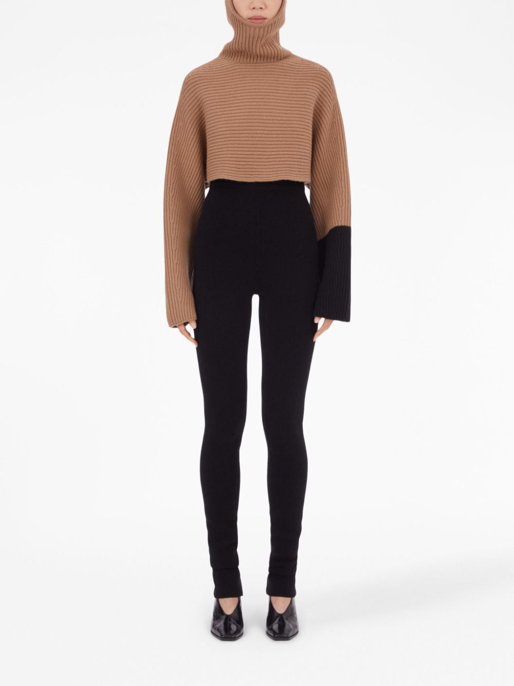 Ferragamo Cashmere cropped hoodie - view 2