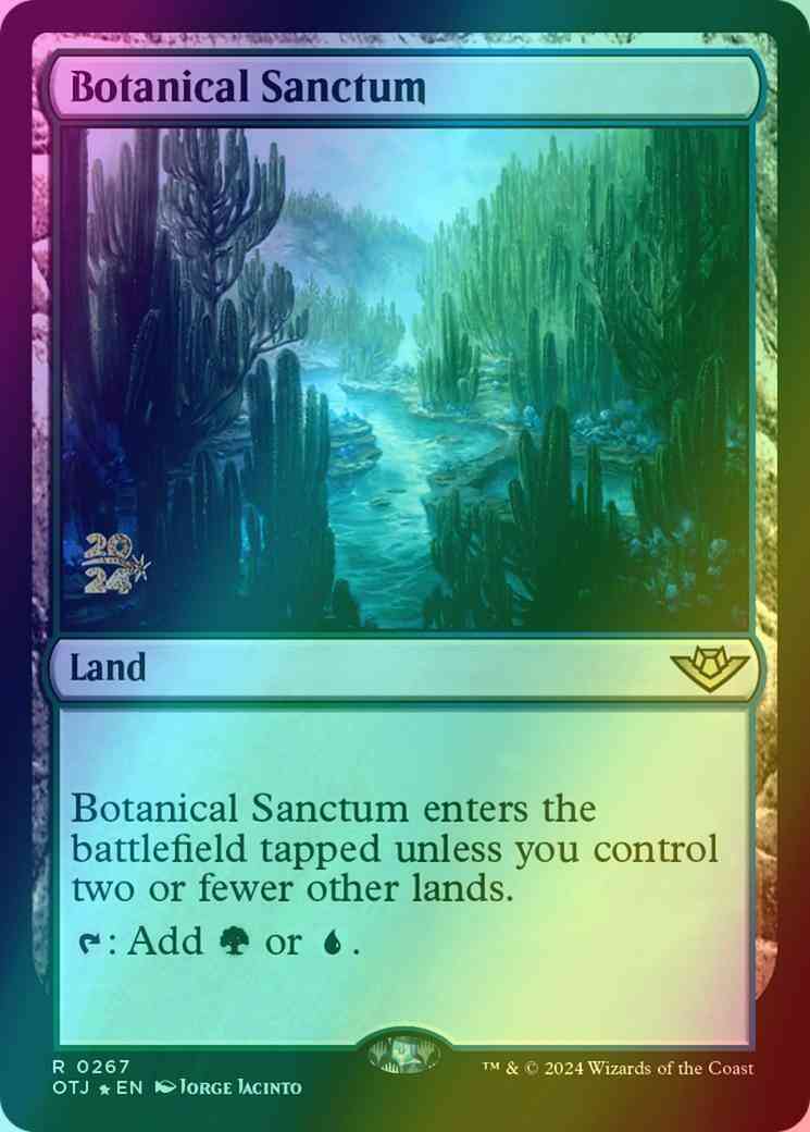 Botanical sanctum 267s – Magic Botanical Sanctum [267s] [Prerelease] [Outlaws of Thunder Junction: Promos] [Foil]