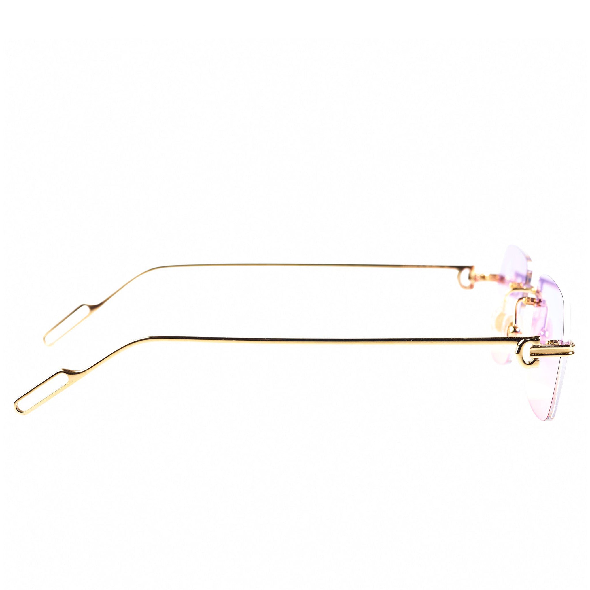 Cartier Eyewear Custom CT0113O-001 Panthere De Cartier Rimless Sunglasses - view 2