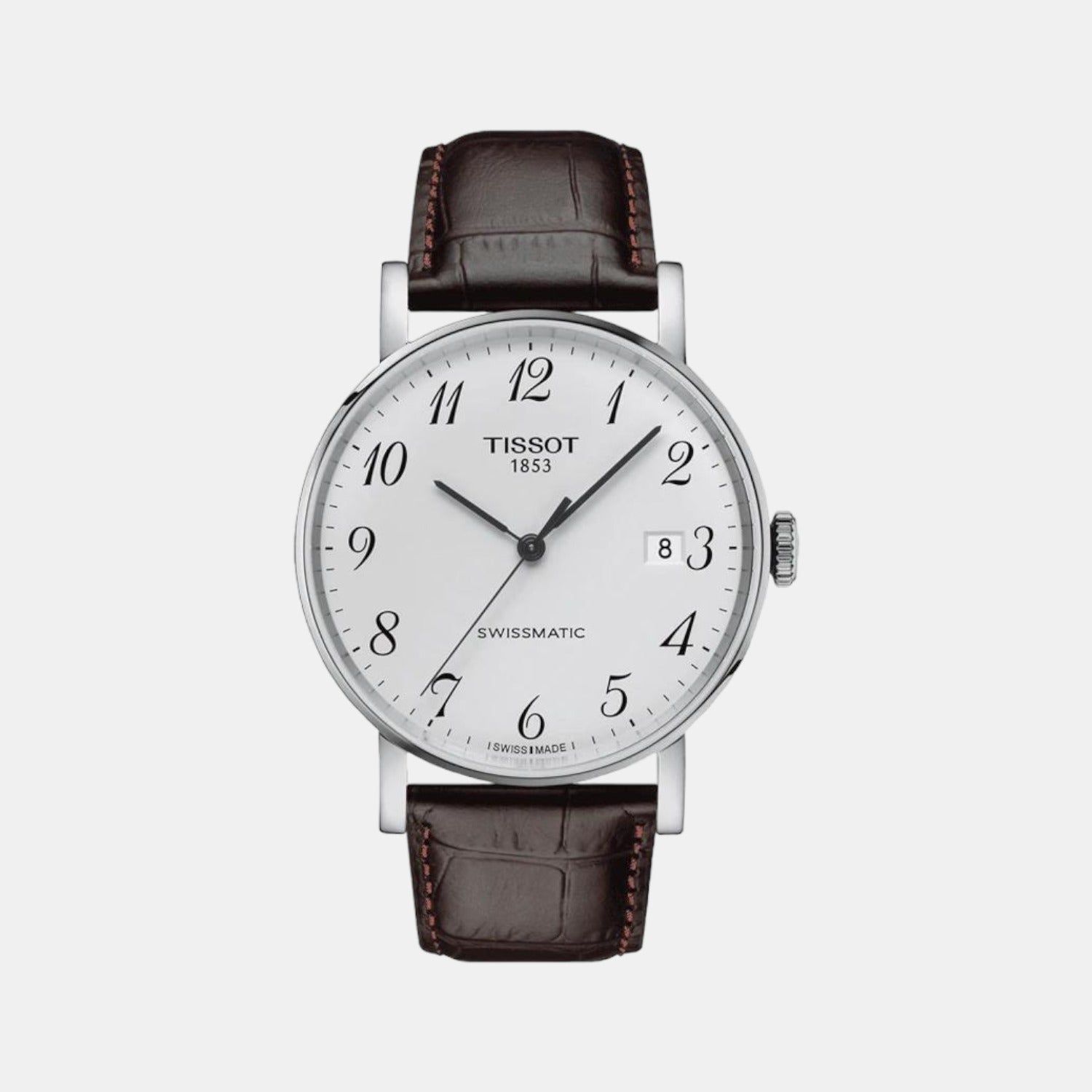 Tissot Everytime Men Automatic Silver Dial Analog Leather Watch T1094071603200