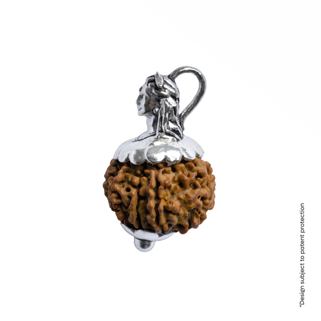 Prinjal Jewellers Adiyogi Pendant (9 Mukhi Nepali Rudraksha) With Chain - view 12