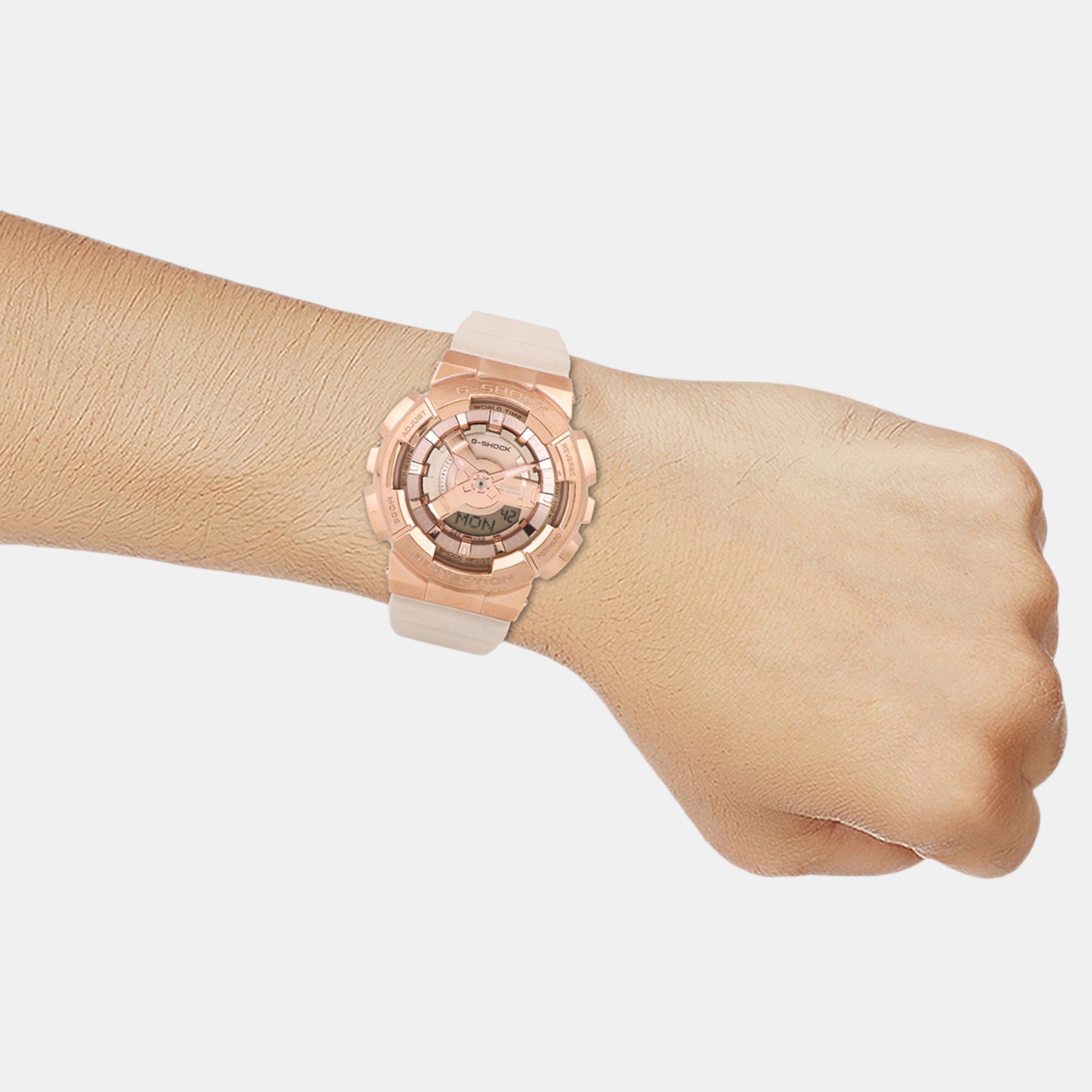 Casio G-Shock Women Quartz Rose Gold Dial Analog-Digital Resin Watch G1462 - view 7