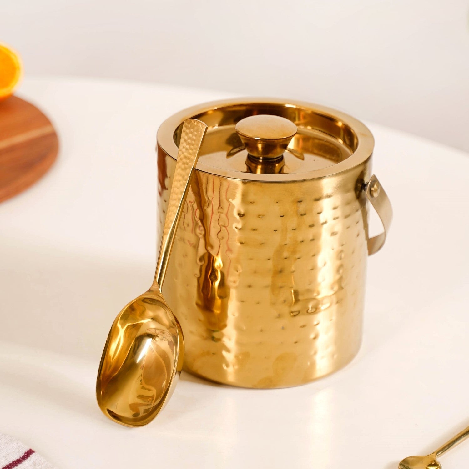 Nestasia Gold Hammered Texture Bar Tool Set Of 7 - view 8