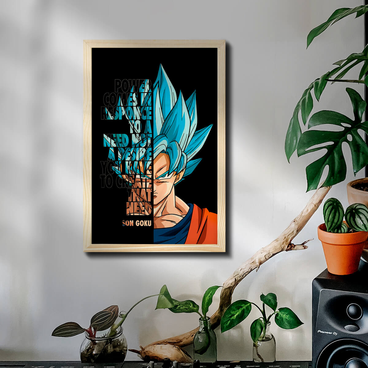 Bigsmall_cc Son Goku Wooden Wall Art - view 3