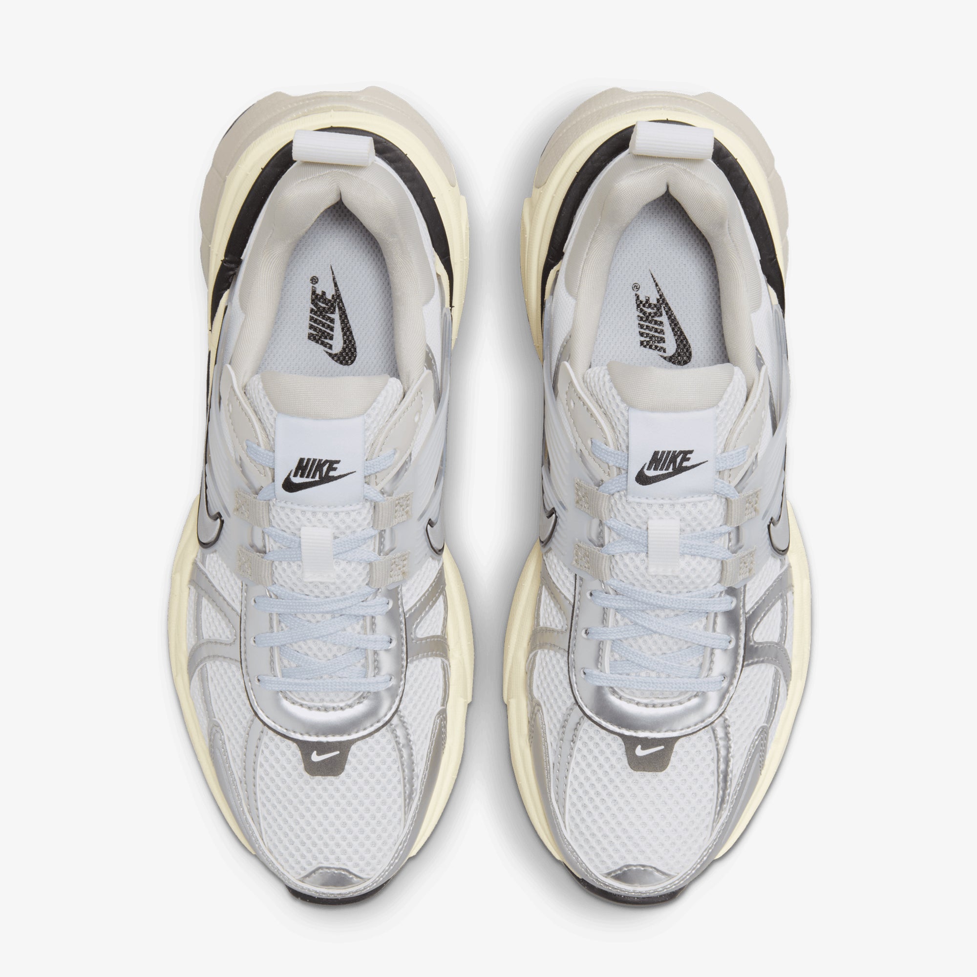 Nike | V2k Run { Summit White/metallic Silver - view 2