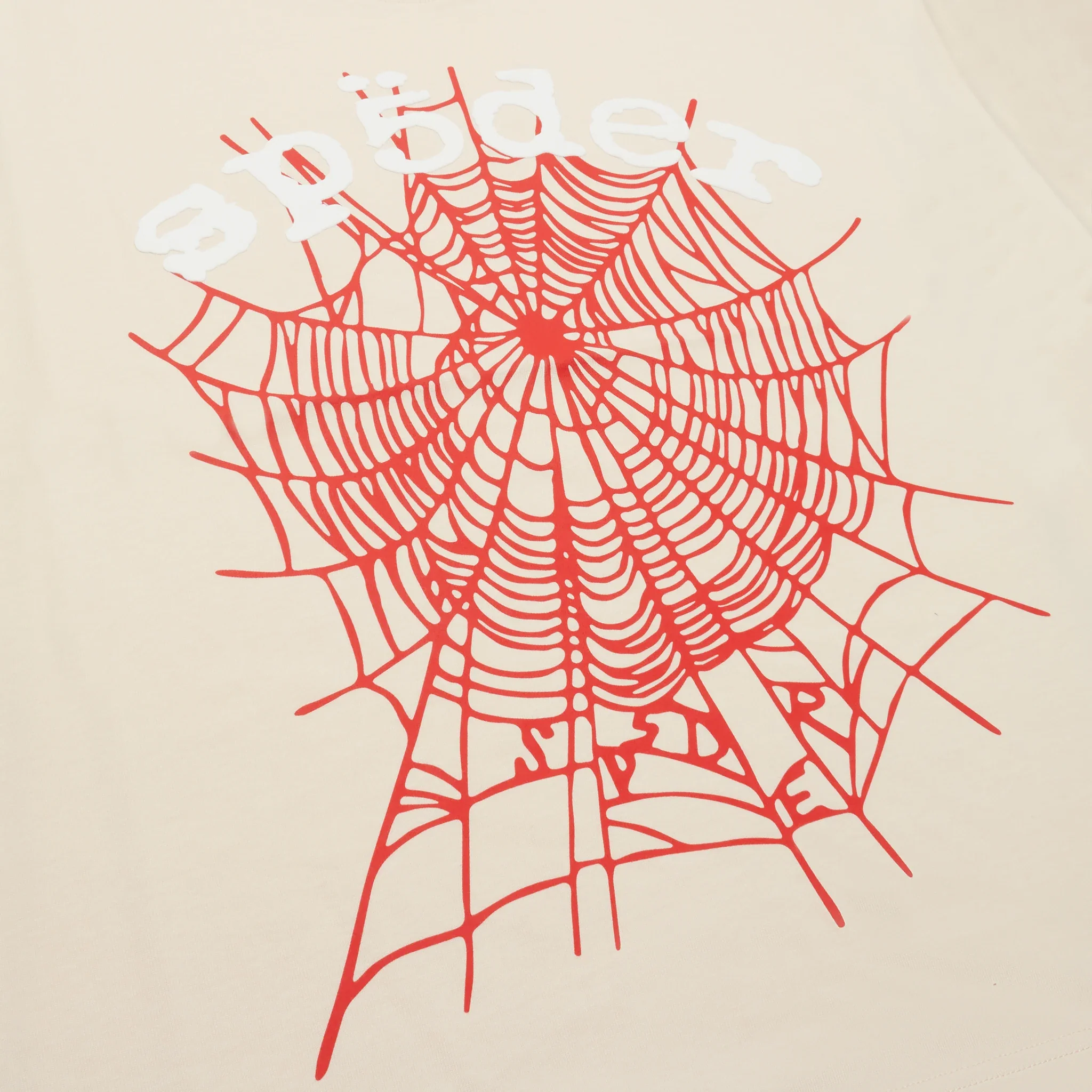 Sp5der Legacy Logo Heavyweight Cream T Shirt - view 3