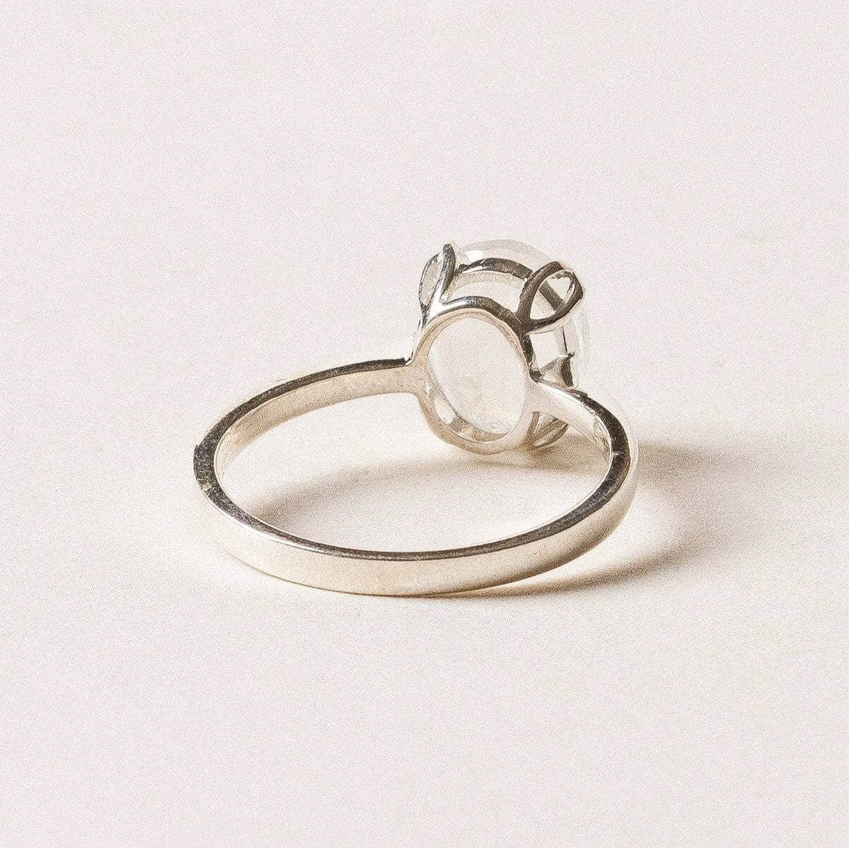 Tiny Rituals Oval Rainbow Moonstone Ring - view 4