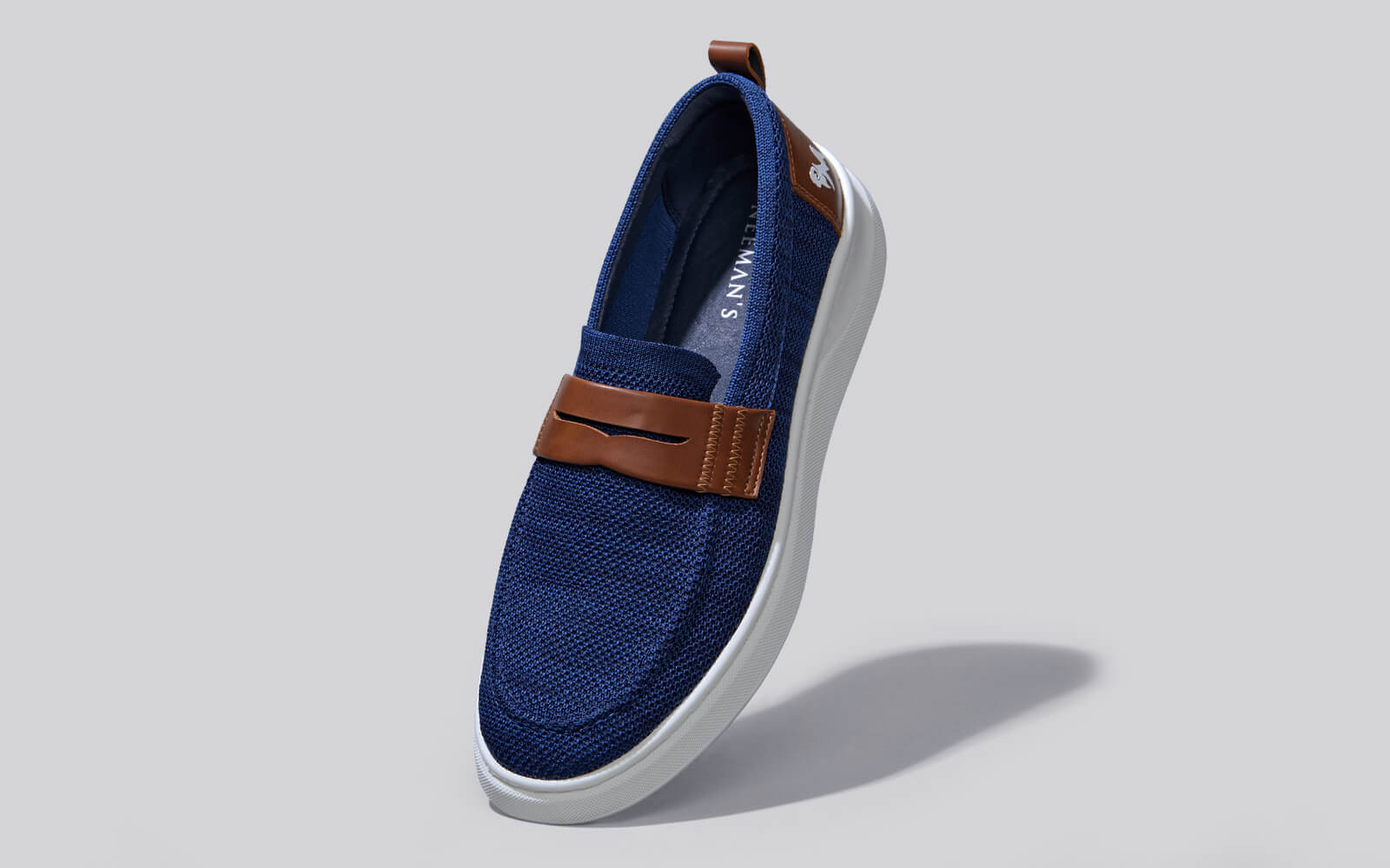Neeman's Brunch Loafers : Navy/Tan