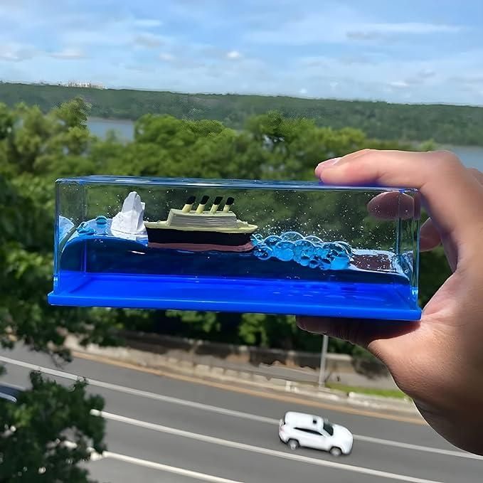 Roposo Clout Swinging Titanic Ship For Car Dashboard - view 2