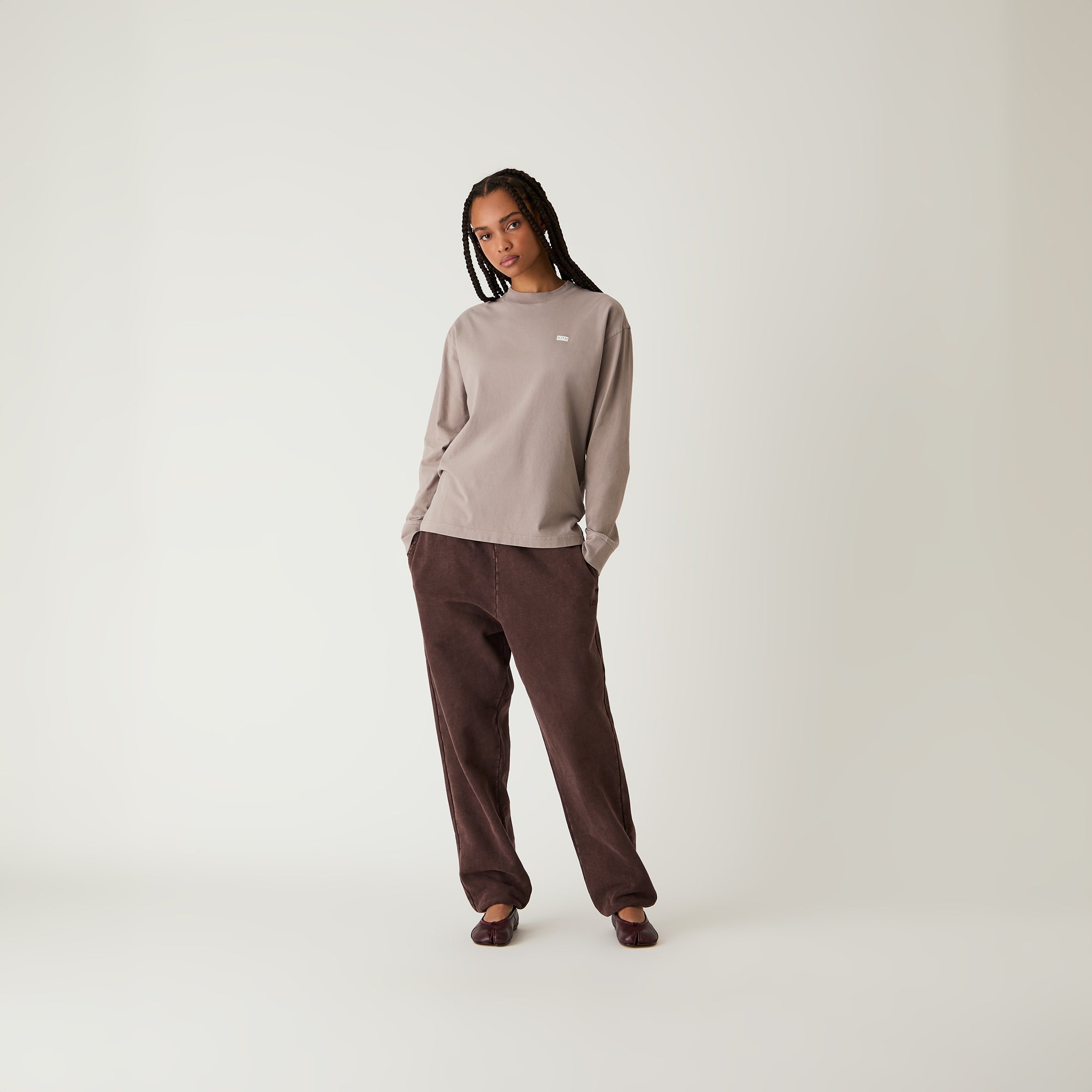 Kith Women Chelsea III Sueded Sweatpant - Incognito - view 2