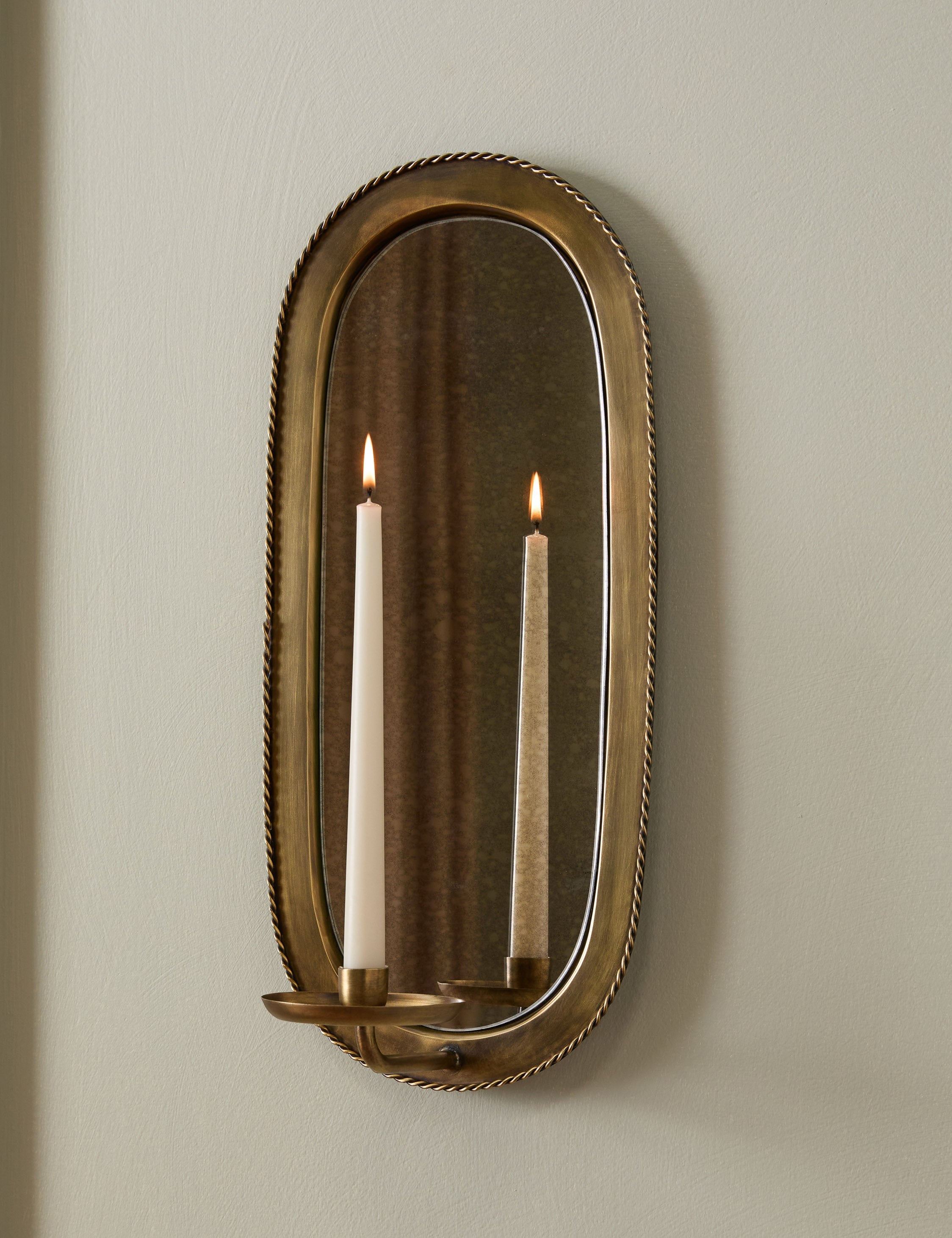 Lulu and Georgia Baronet Candle Sconce – Brass