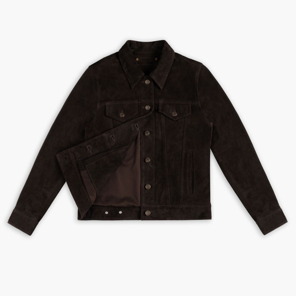 Thursday - Women's Jackets Suede Trucker Jacket | Chocolate - view 5