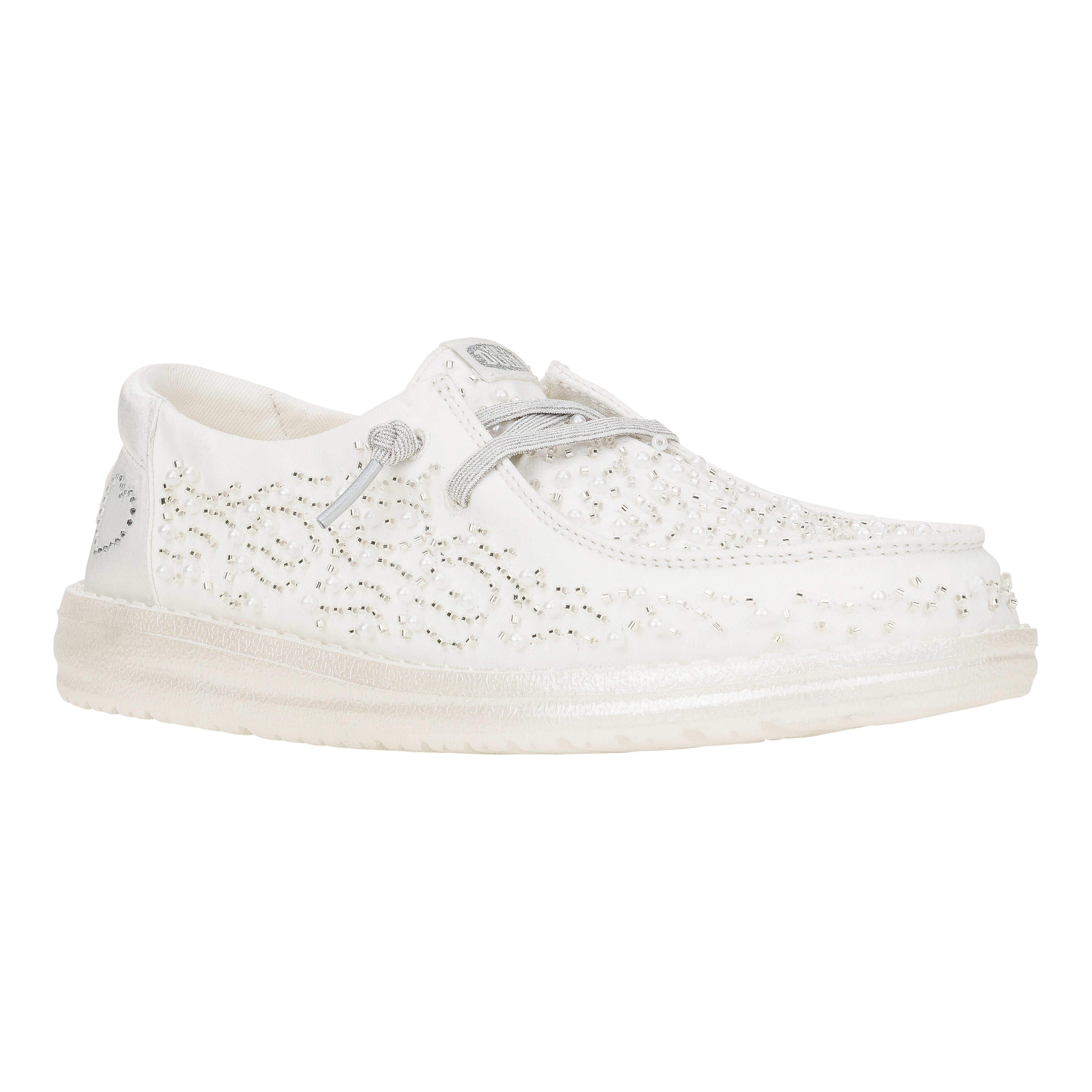HEYDUDE shoes Wendy Bridal Pearl - White/Silver - view 7