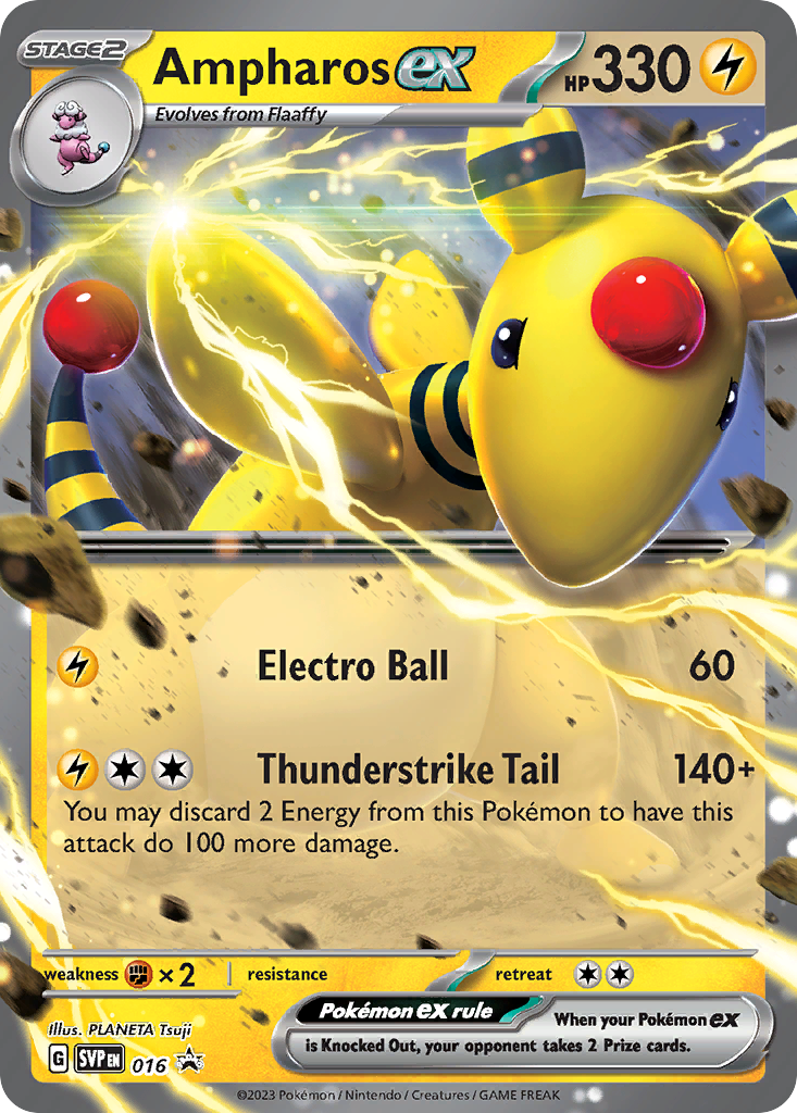 Promo svp-016 ultra – Pokémon Ampharos ex - 016 - Promo [svp-016] [Ultra] - Ampharos ex - 016 - Promo