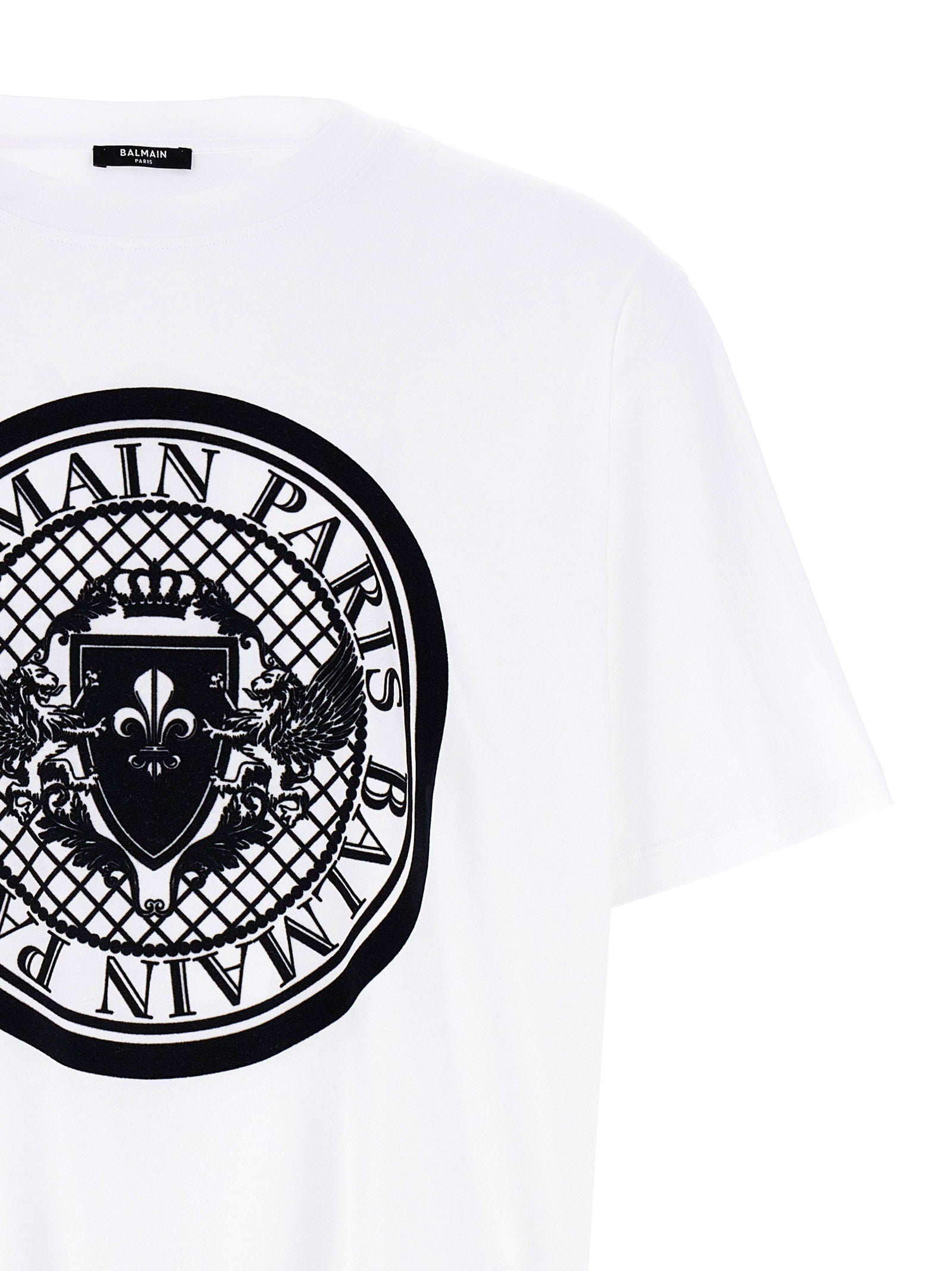 Balmain Velvet Logo T-shirt – 100% organic cotton - view 3