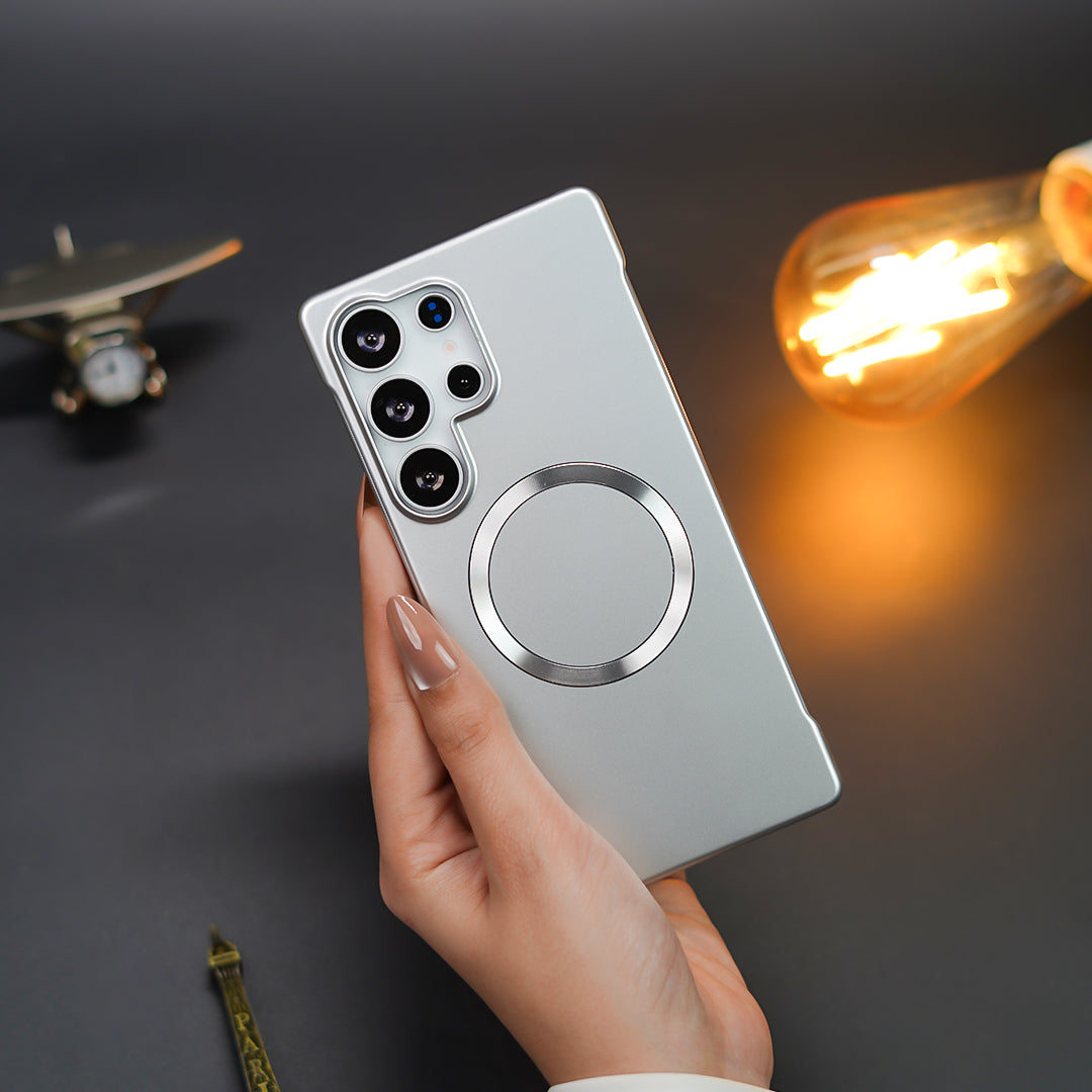 Million Cases Elegant Metal Paint Borderless Magsafe Case - Samsung