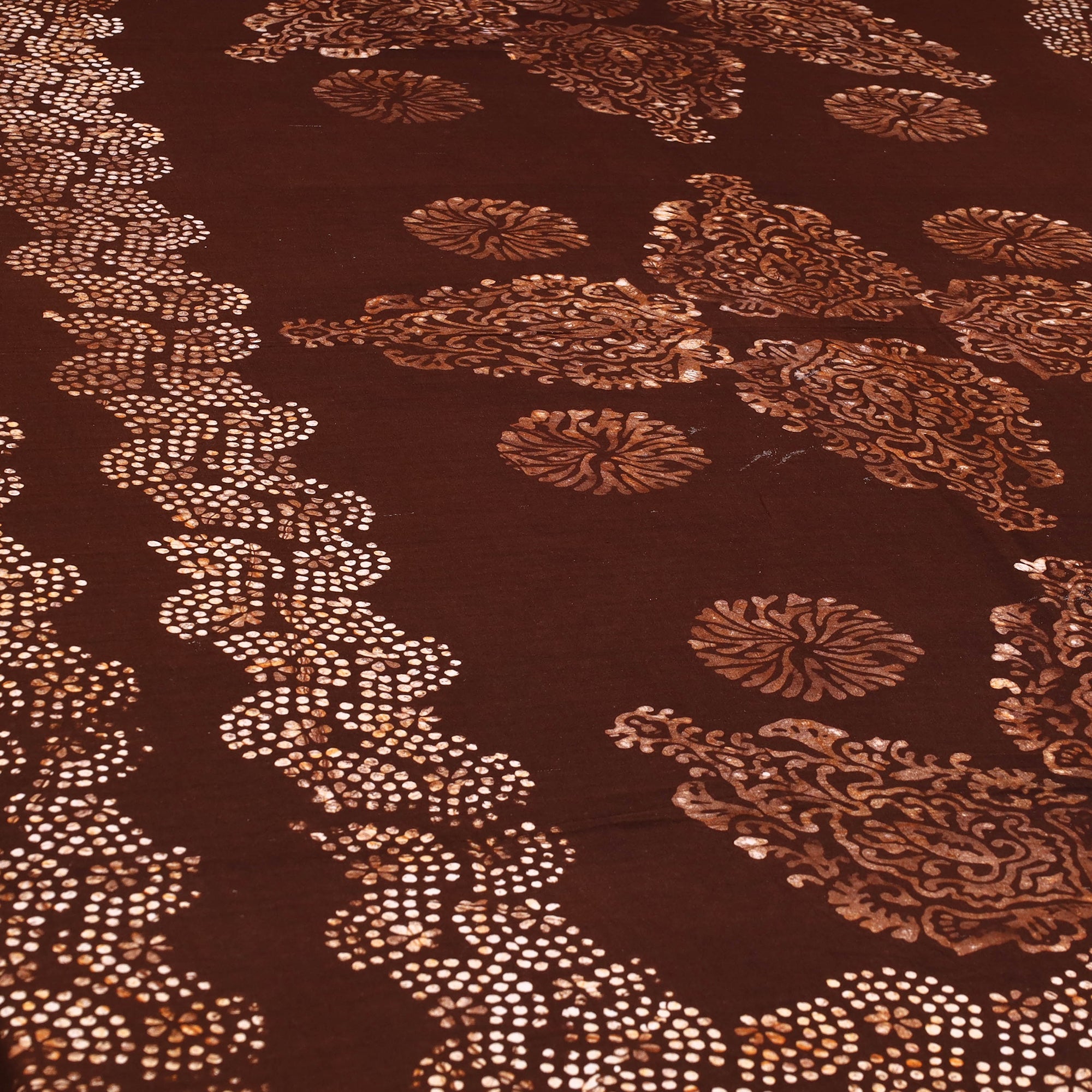 BATIK BY MD. SHARIFF Brown - Cotton Hand Batik Print Single Bedsheet (91 x 57 ) 26 - view 2