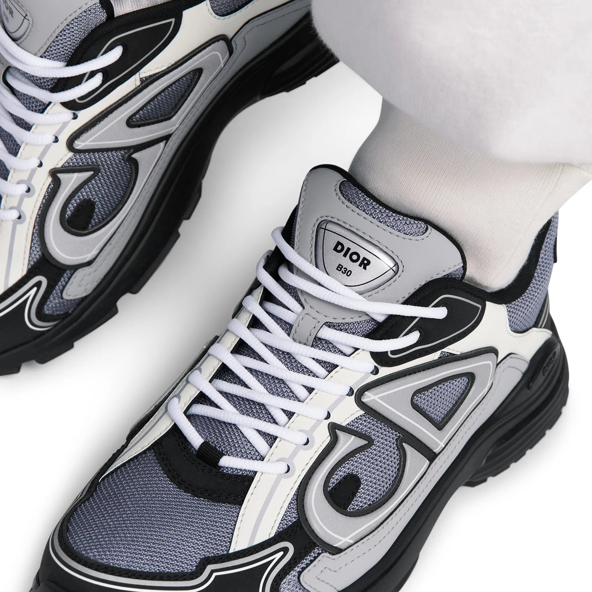 Dior B30 Countdown Mesh Blue White Black Grey Trainer - view 6