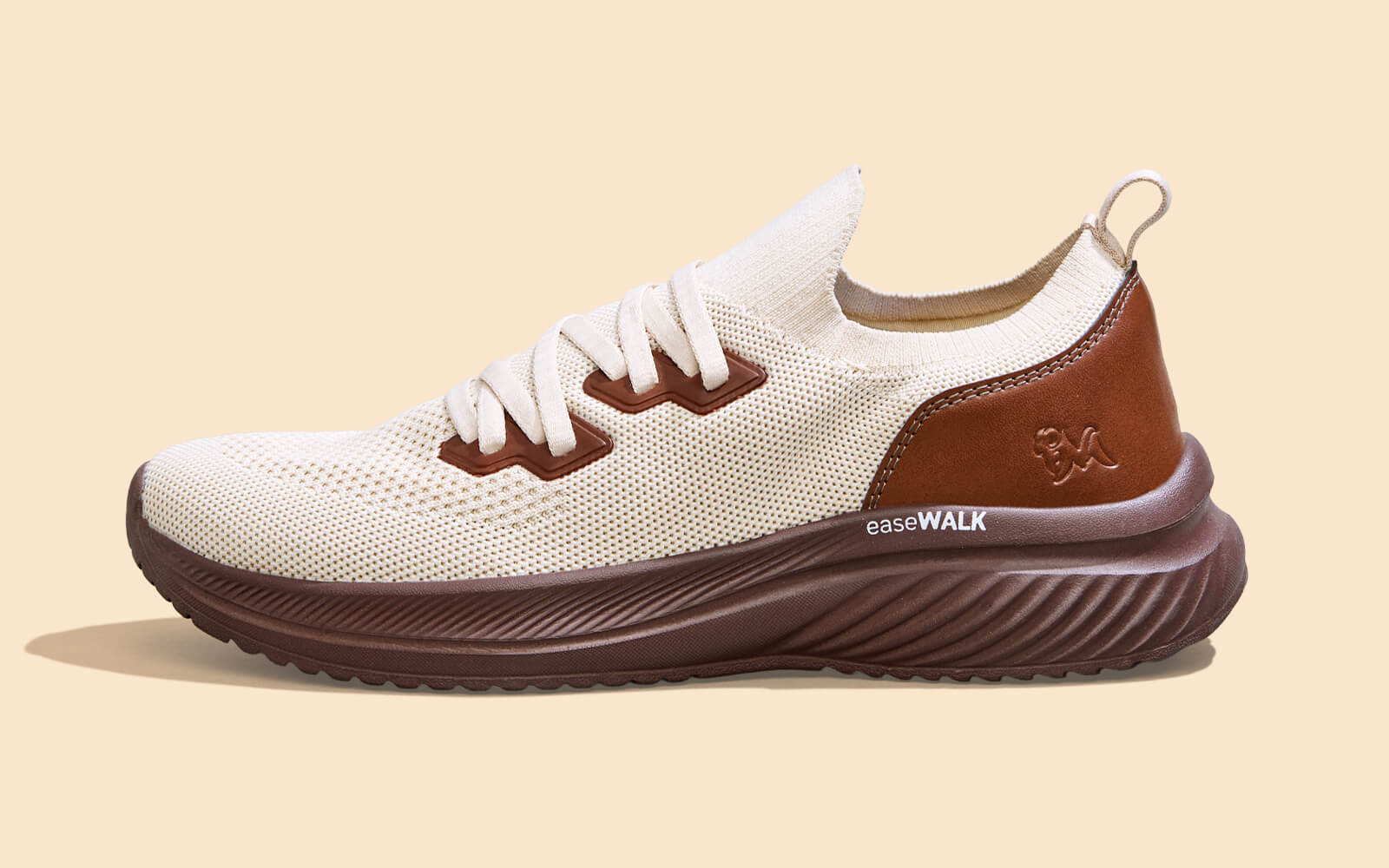 Neeman's Ease Walk Snug : Ivory Brown