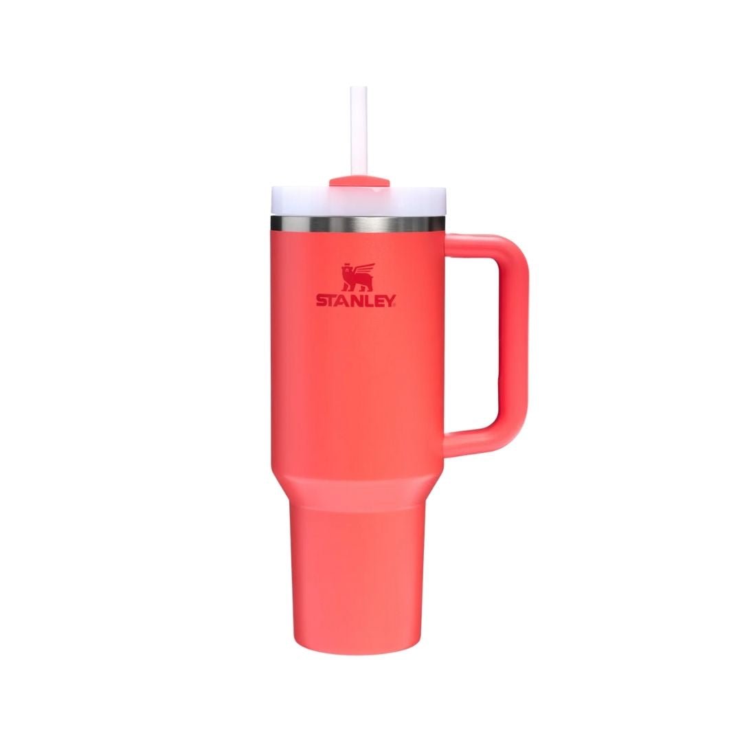HYPE ELIXIR Stanley Quencher H2.0 Flowstate™ Tumbler | 40 OZ Hot Coral