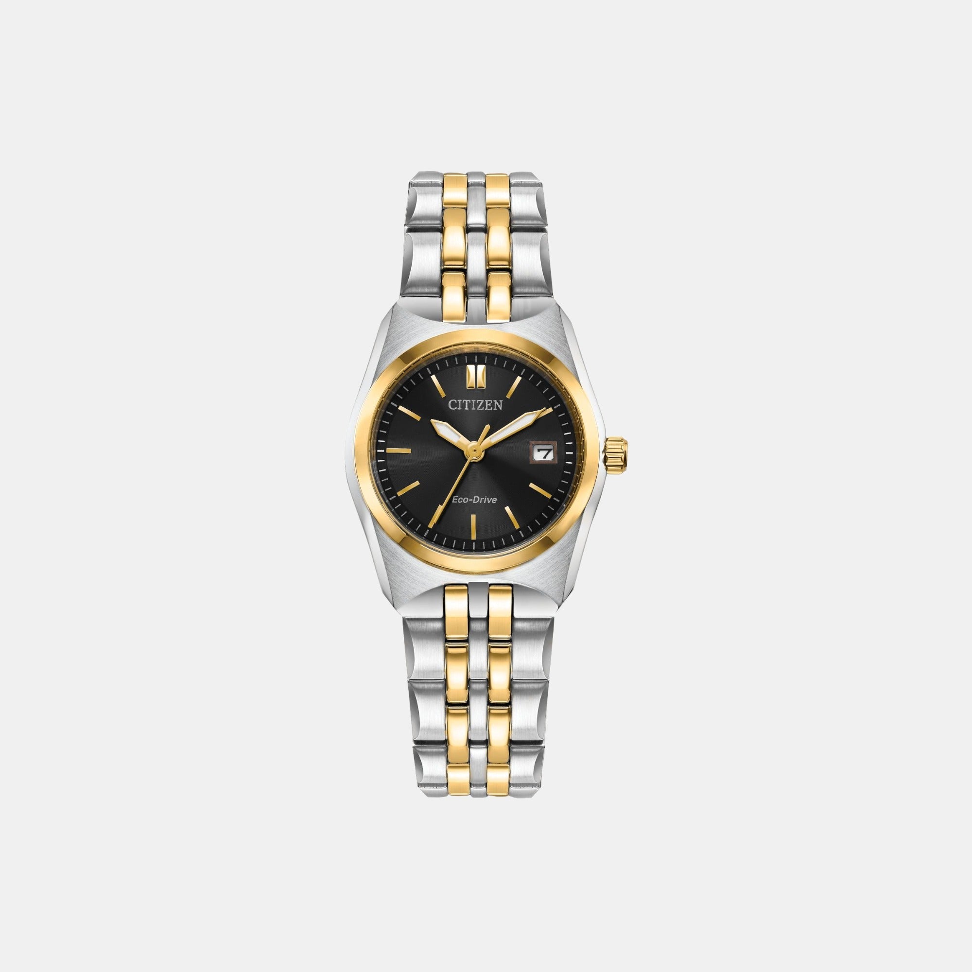 Citizen Corso Women Quartz Black Dial Analog Stainless Steel Watch EW2299-50E