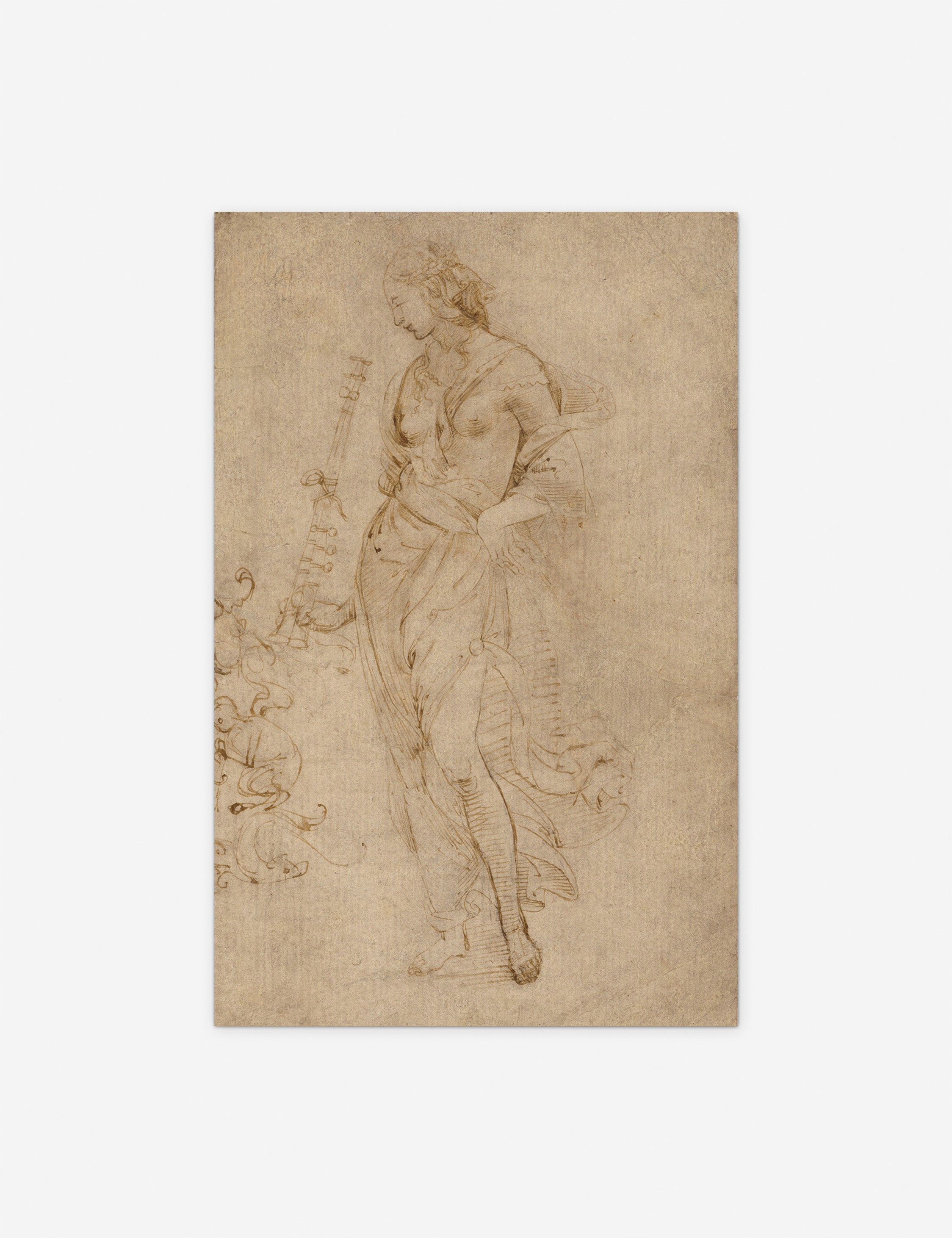 Lulu and Georgia Female Figure with a Tibia Print by Raphael