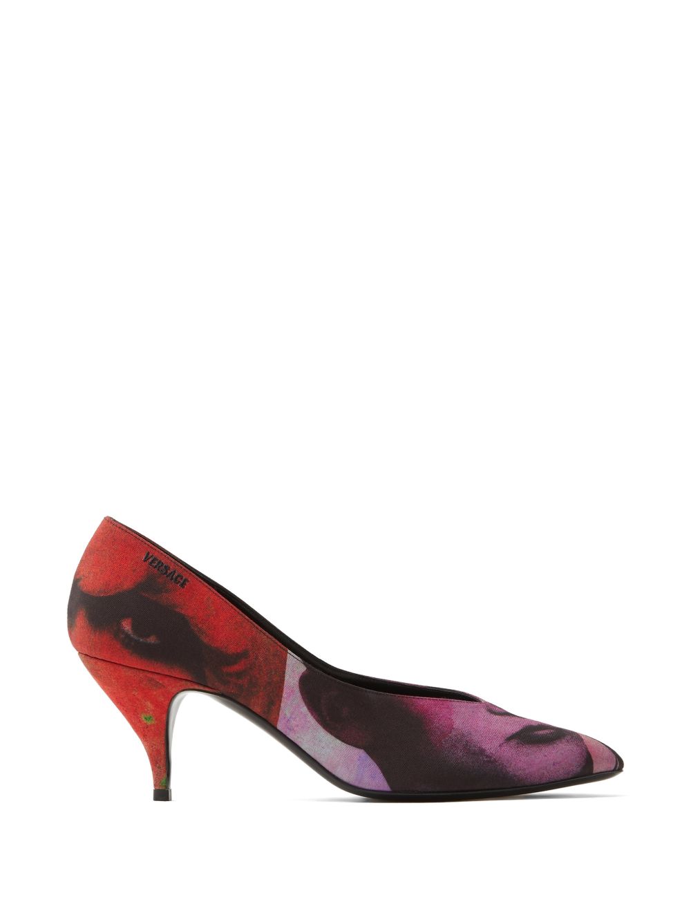 Versace Printed pumps – Calf Leather 100%