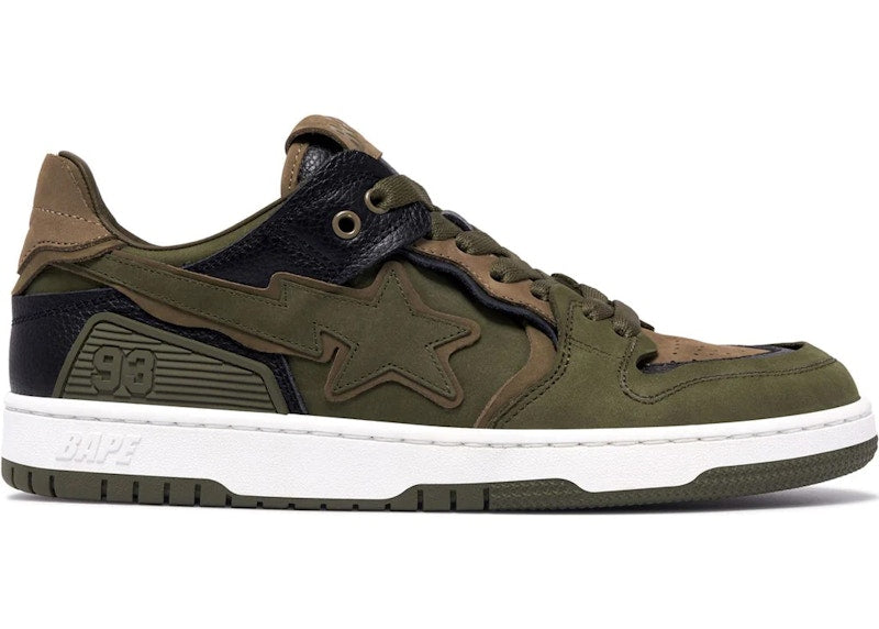 Bape A Bathing Ape Sk8 Sta #6 Olive Drab