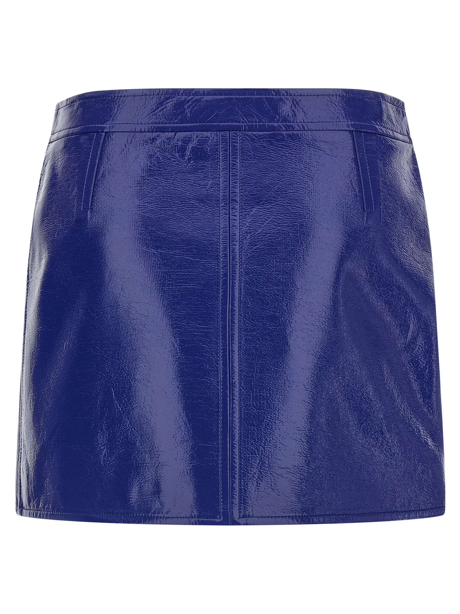 Courreges Reedition Vinyl Skirt – 88% co, 10% pu, 2% ea - view 2