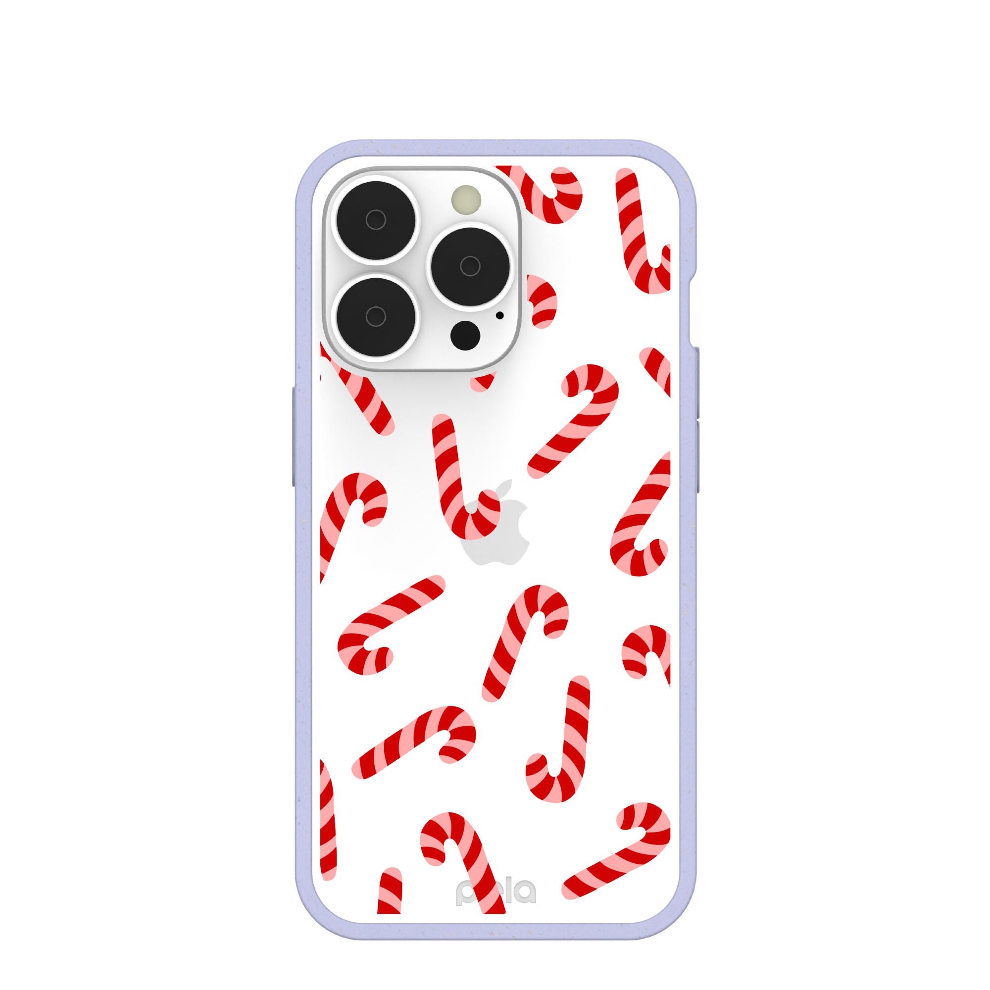 BlackTree Clear Candy Cane Chaos iPhone 13 Pro Case With Lavender Ridge