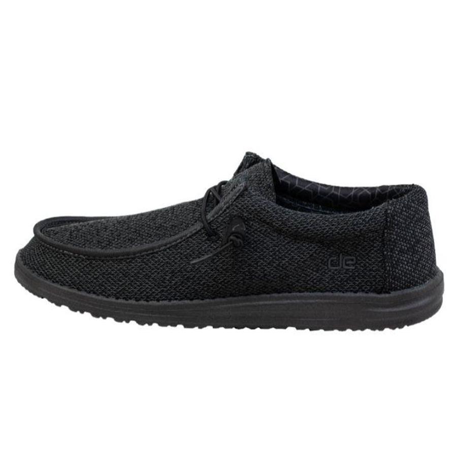 HEYDUDE shoes Wally Sox Micro - Total Black (Past Season)
