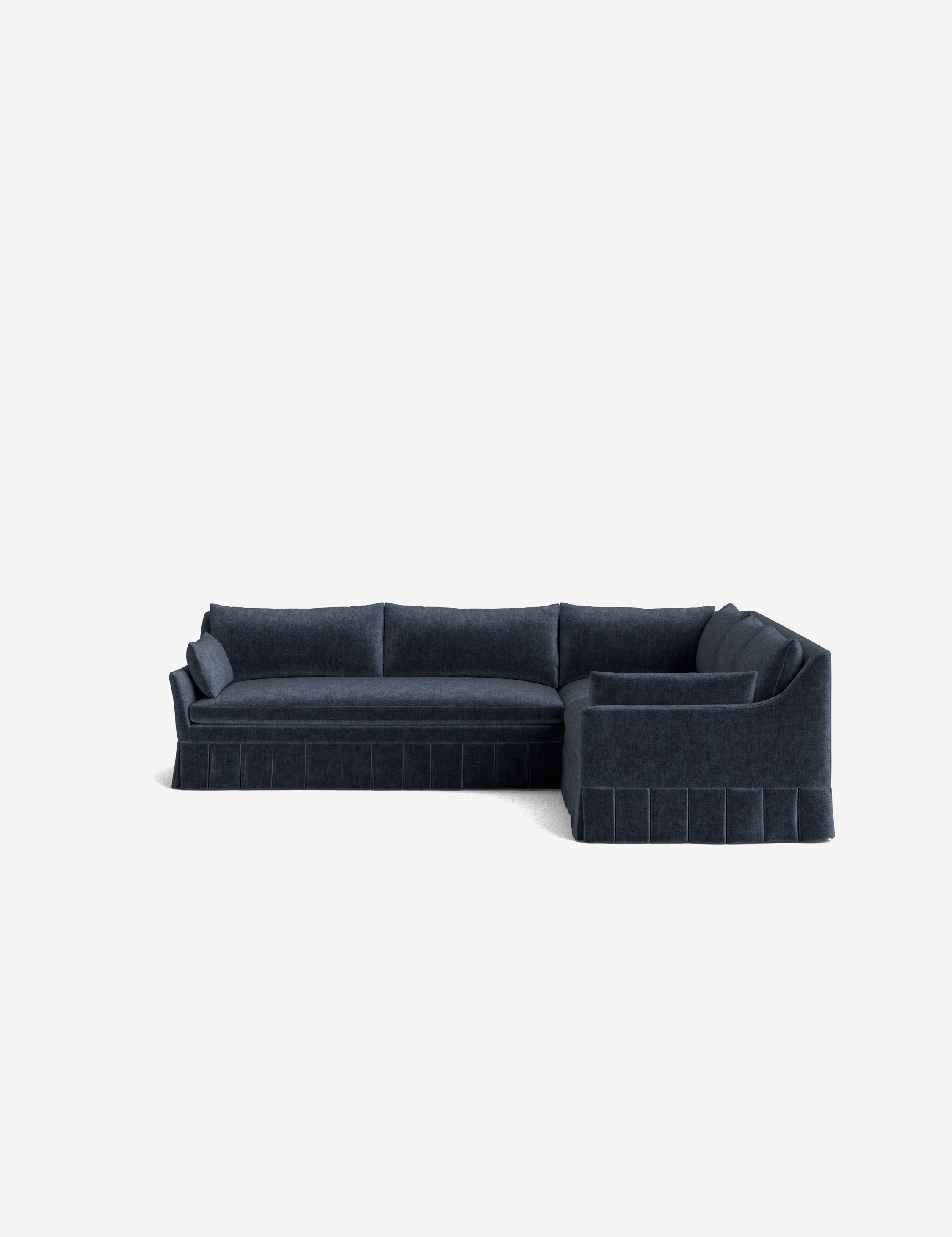 Lulu and Georgia Portola Luxe Depth Pleated Corner Sectional Sofa - view 161