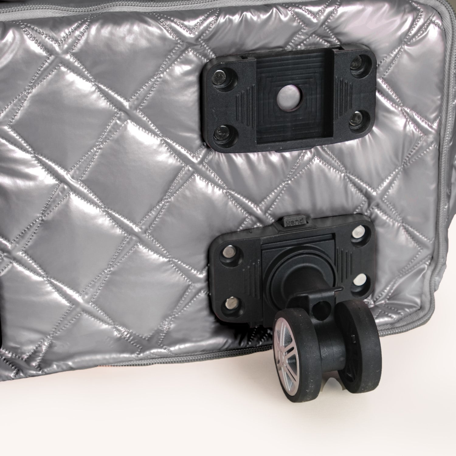 Nestasia Movo Expandable Travel Bag With Removable Wheels Silver - view 8