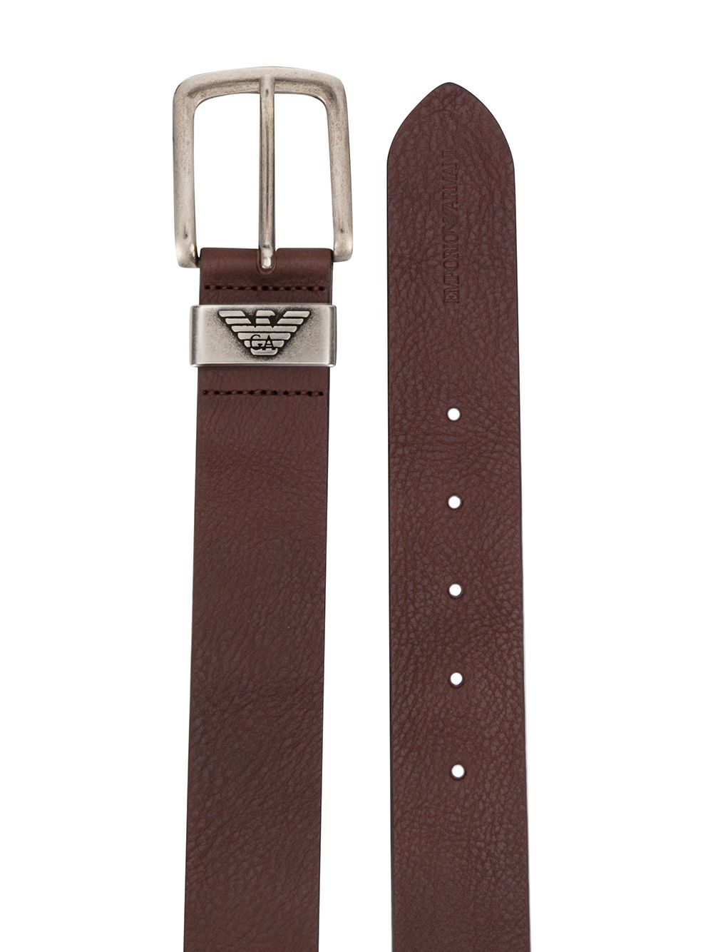 Emporio Armani Logo Belt – 100% Bovine Leather - view 2