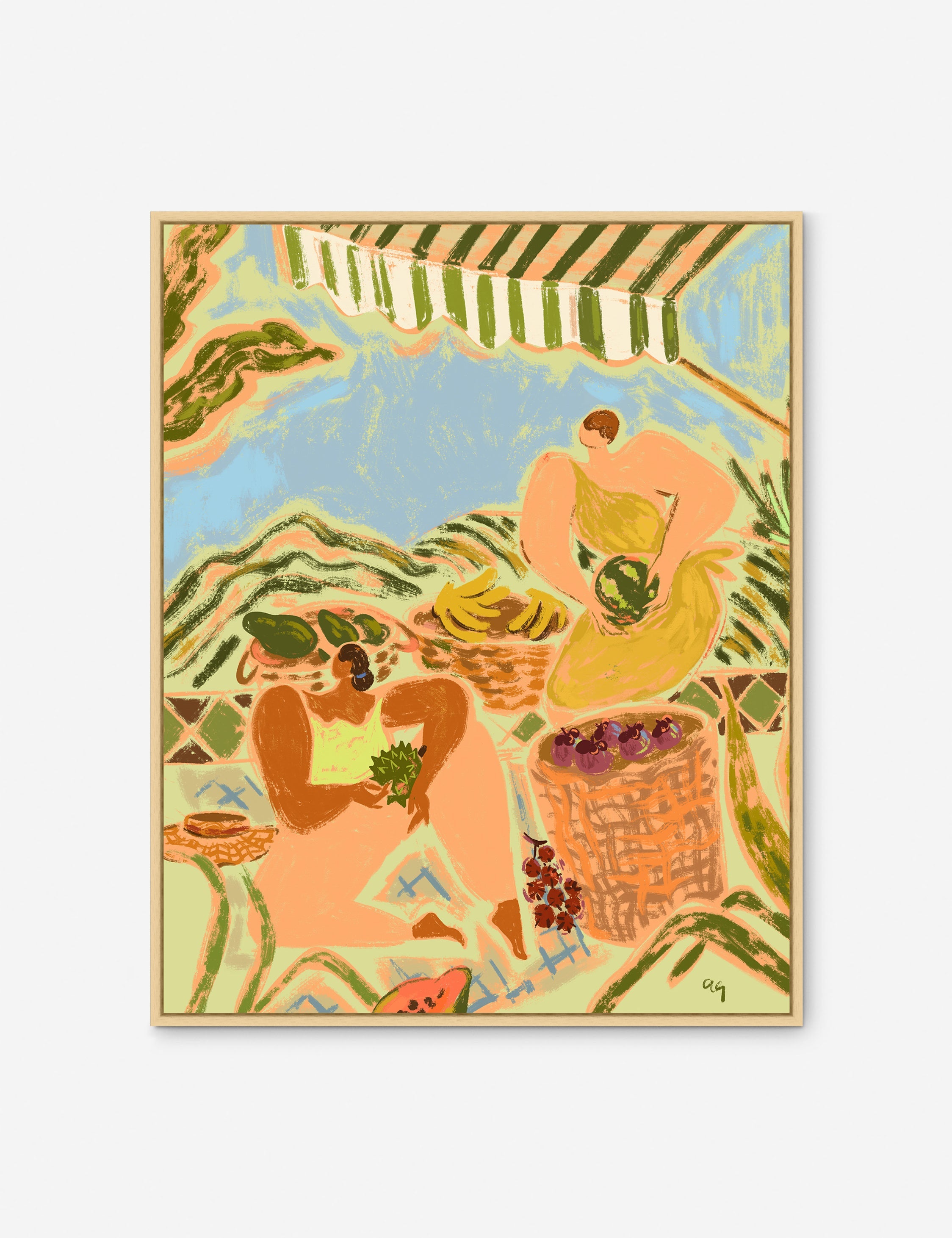 Lulu and Georgia Fruit Basket Picking Wall Art
