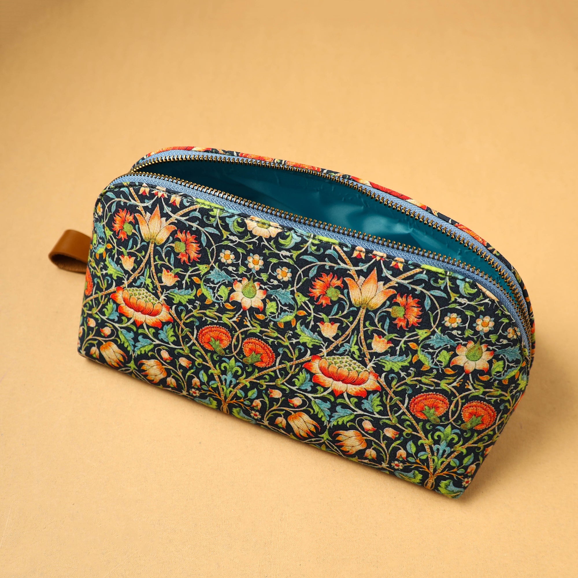 SUKRITI INPRINT Black - Floral Print Handcrafted Multipurpose Toiletry Pouch 48 - view 3