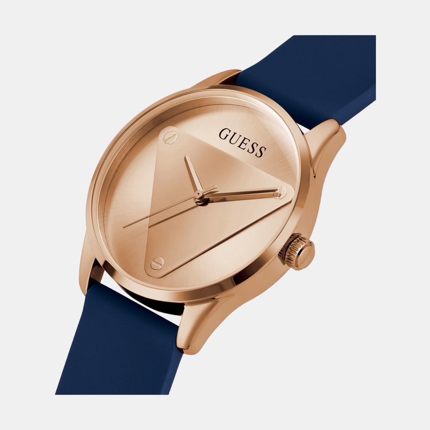 Guess Emblem Women Quartz Rose Gold Dial Analog Silicone Watch GW0509L1 - view 5