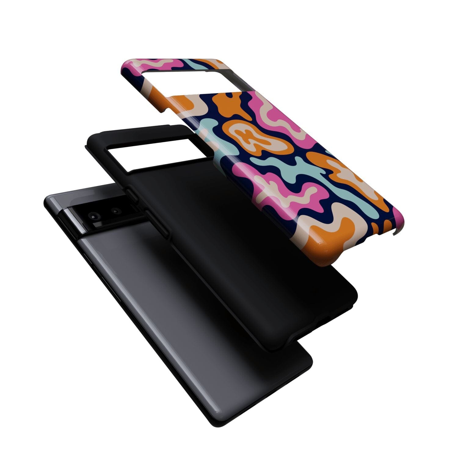 Casetry Midnight Color Splash | Abstract Retro Google Pixel Case - view 6