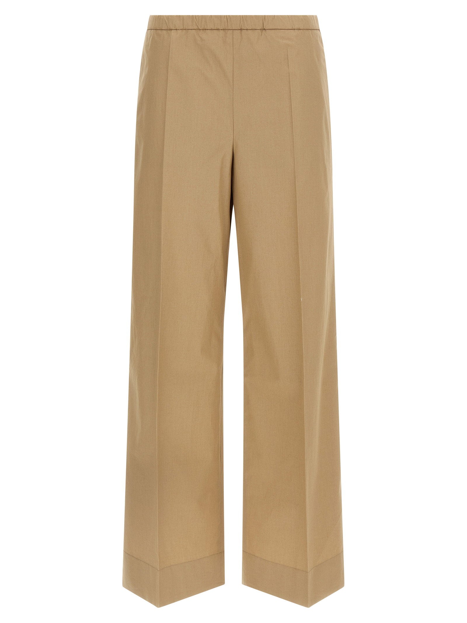 Moncler Grosgrain Logo Patch Pants – 100% cotton