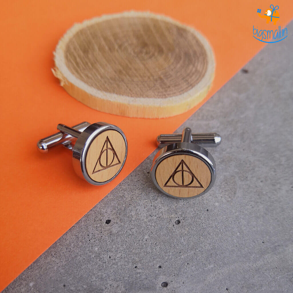 DesignWesign Harry Potter Wooden Cufflinks
