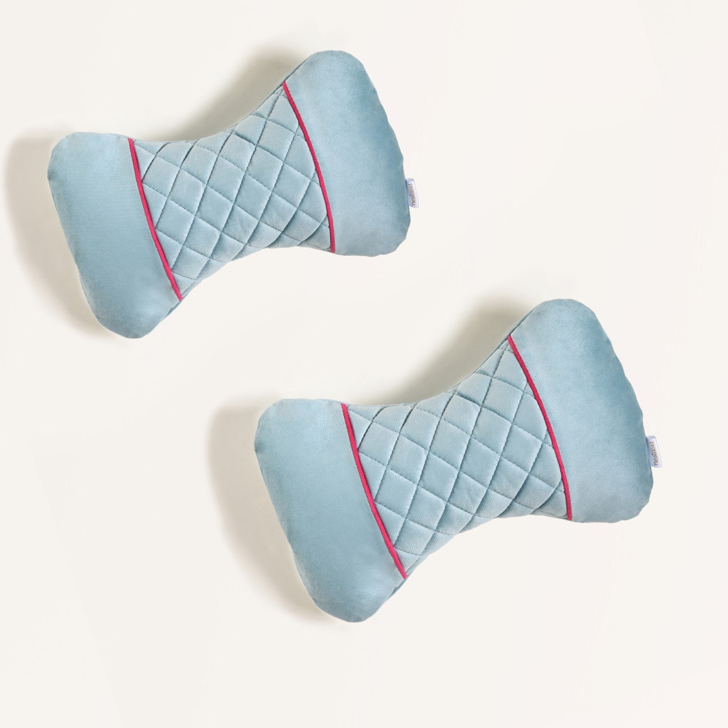 Nestasia Ergonomic Velvet Car Neck Pillows Set Of 2 - view 2