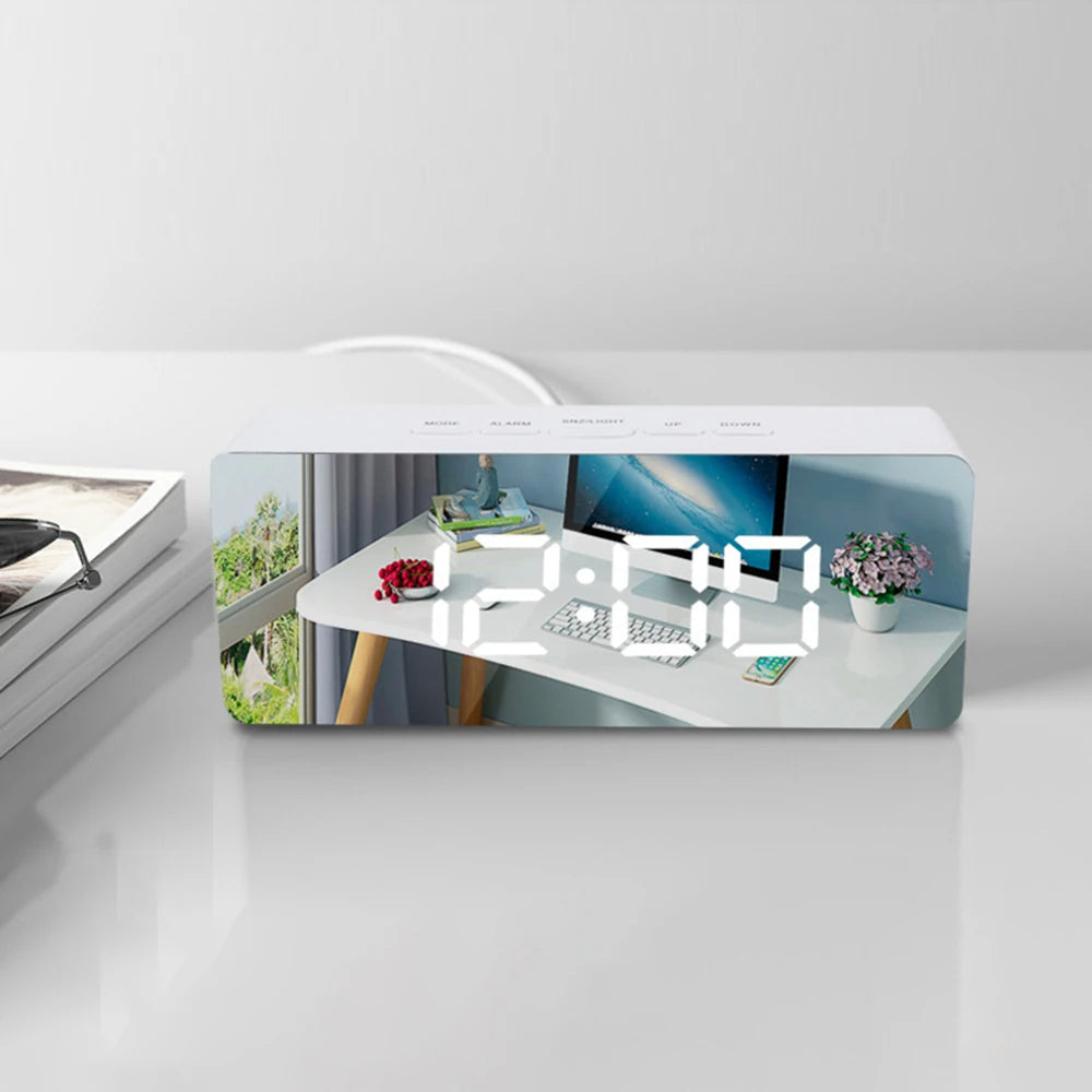 Roposo Clout Digital Smart Mirror Alarm Clock - view 4