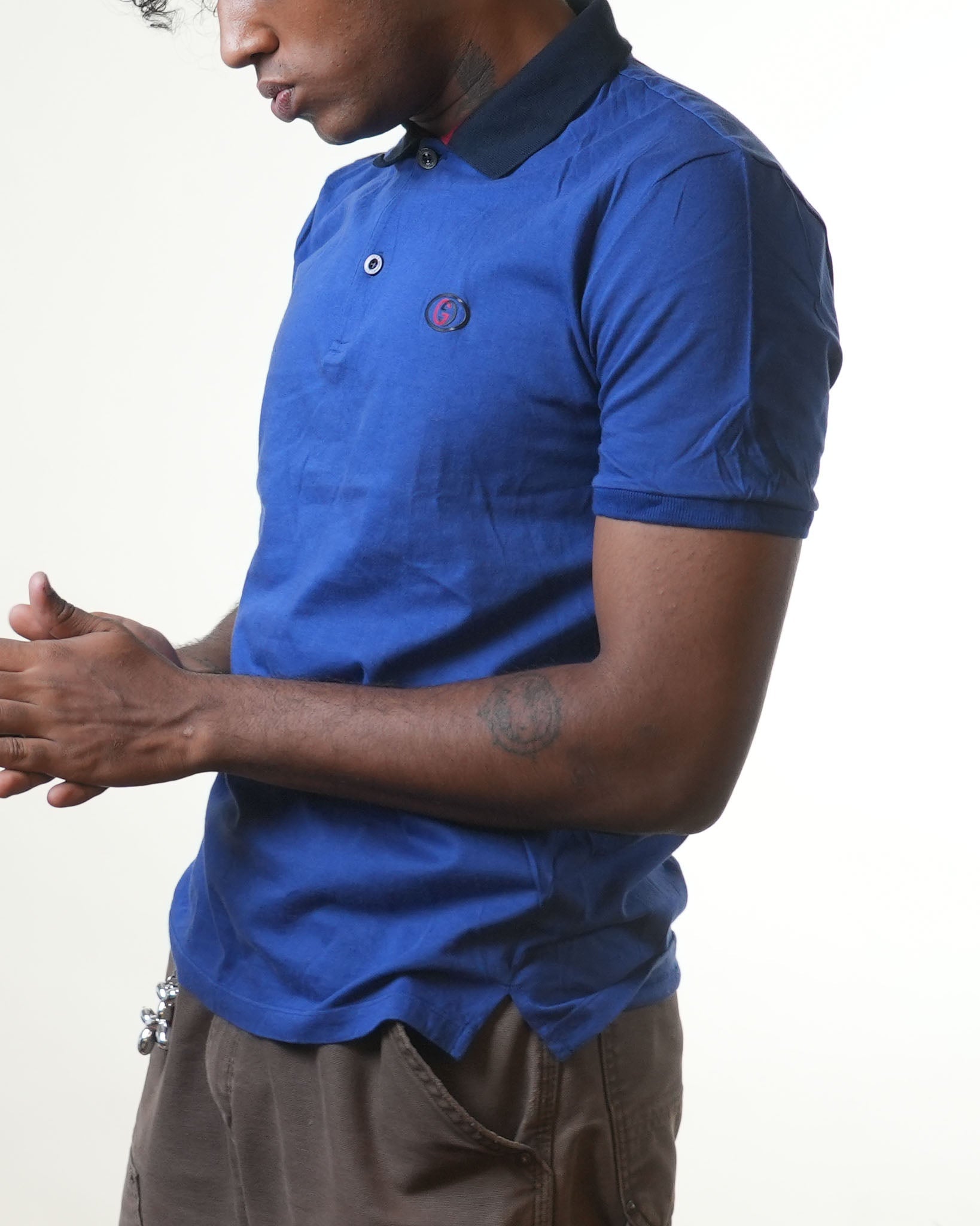 Gucci Blue Polo Tshirt - view 2