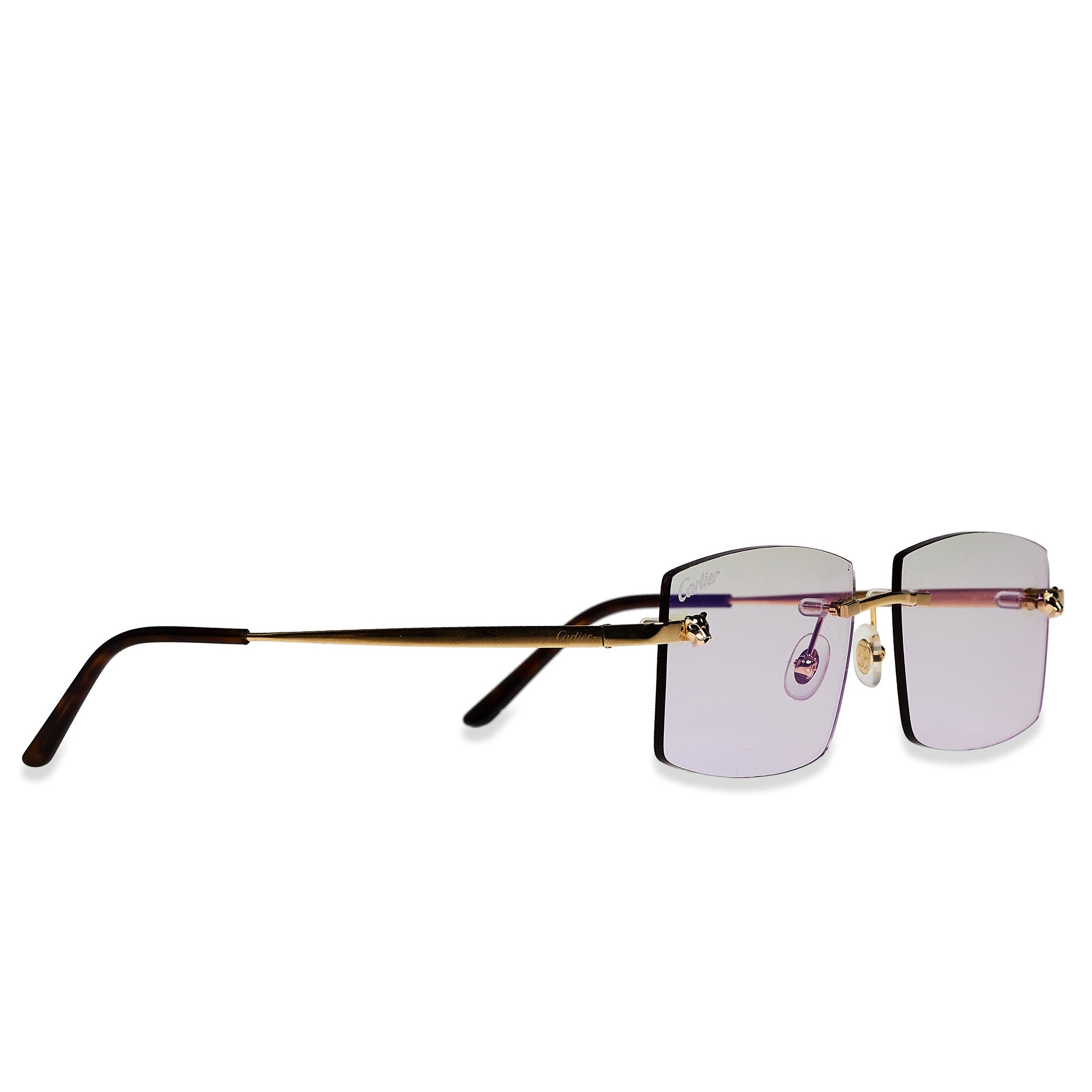 Cartier Eyewear Custom CT0148O-001 Panthere De Cartier Rimless Sunglasses - view 2