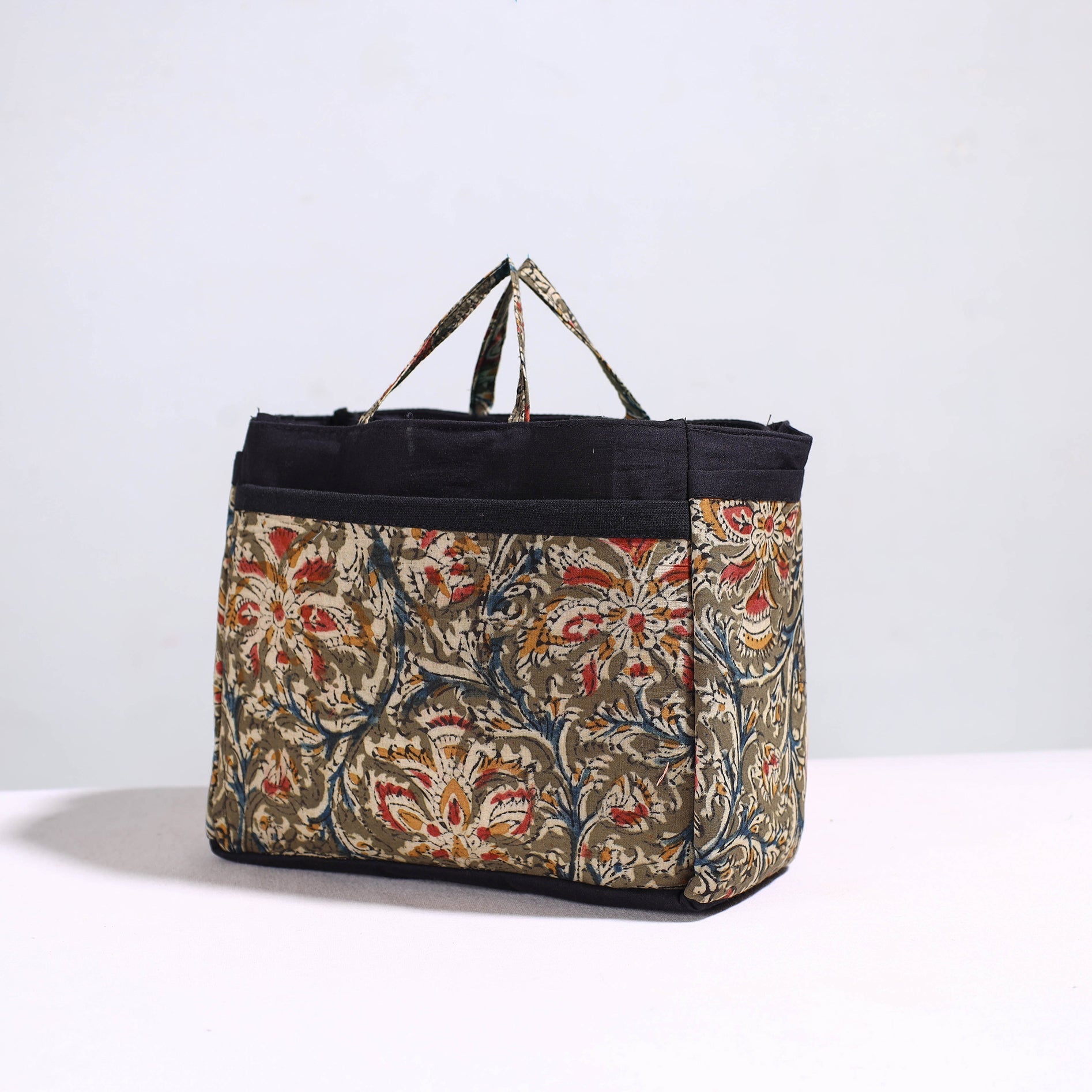 NOORI BAZAR Brown - Handmade Cotton Multipurpose Cosmetic/Toiletry Bag 11 - view 2